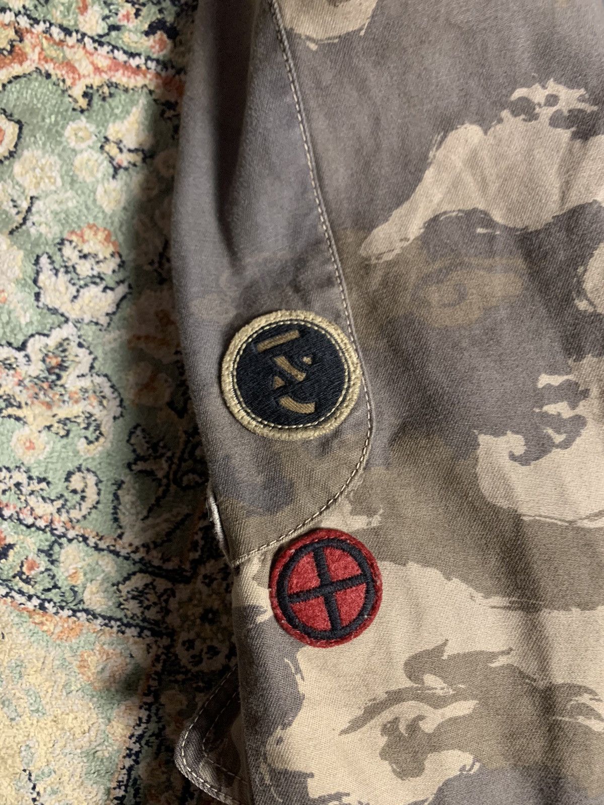 Diesel × Vintage Vintage Diesel Denim Camo blazer Jacket Size US M / EU 48-50 / 2 - 5 Thumbnail