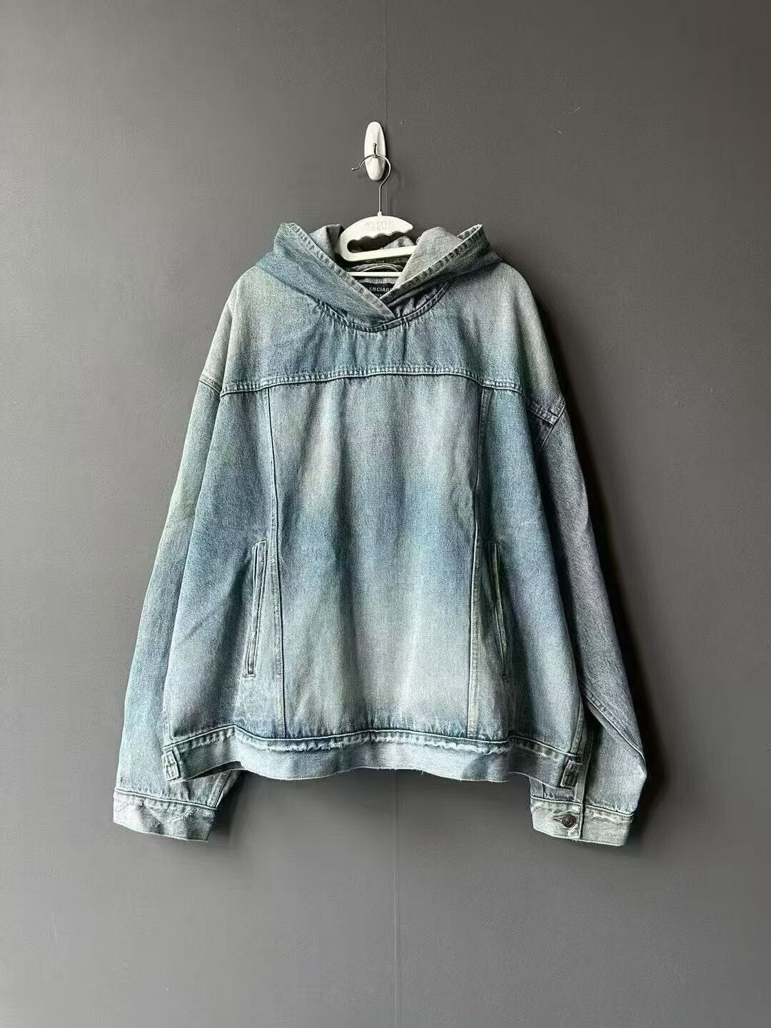 Balenciaga Balenciaga Denim Hoodie Size US M / EU 48-50 / 2 - 1 Thumbnail