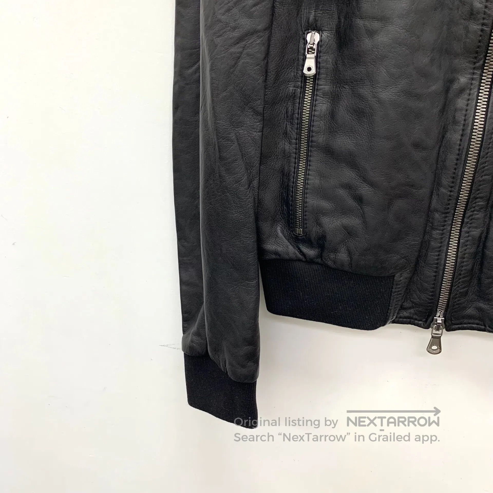 Dolce & Gabbana Dolce Gabbana Black lamb leather stand collar zip long-sle Size US S / EU 44-46 / 1 - 4 Thumbnail