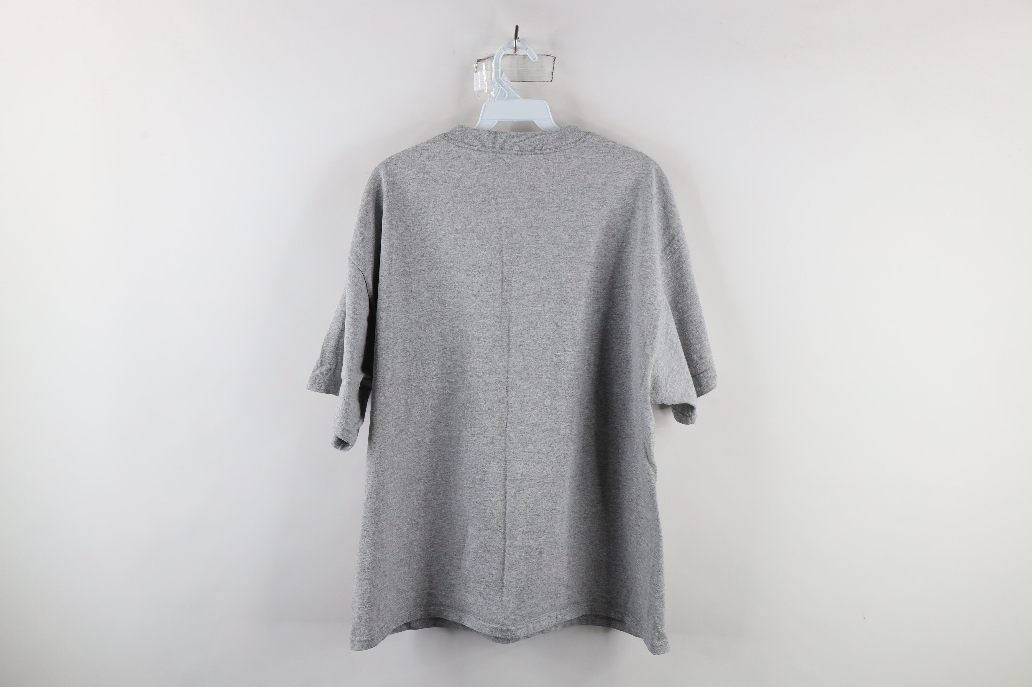 Vintage Vintage 90s Streetwear Heavyweight Short Sleeve T-Shirt Gray Size US L / EU 52-54 / 3 - 6 Thumbnail