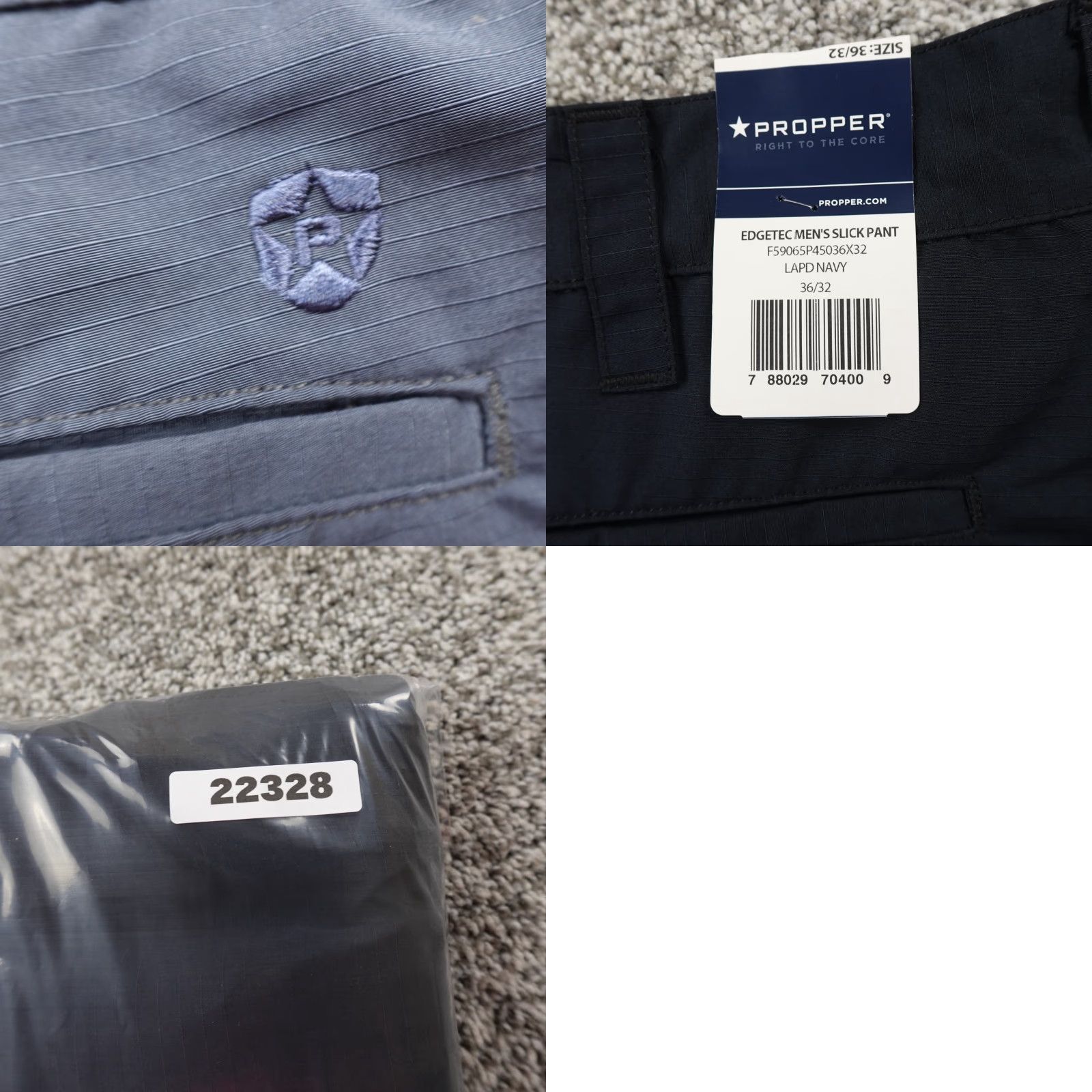 Propper Propper Pants Mens 36X32 Blue Canvas Ripstop Utility Cargo Work Tactical Size US 36 / EU 52 - 9 Thumbnail