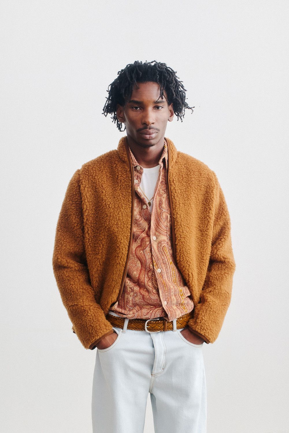 A Kind Of Guise 💚 AW23 A Kind Of Guise Floki Fleece Jacket Caramel NEW Size US M / EU 48-50 / 2 - 2 Thumbnail