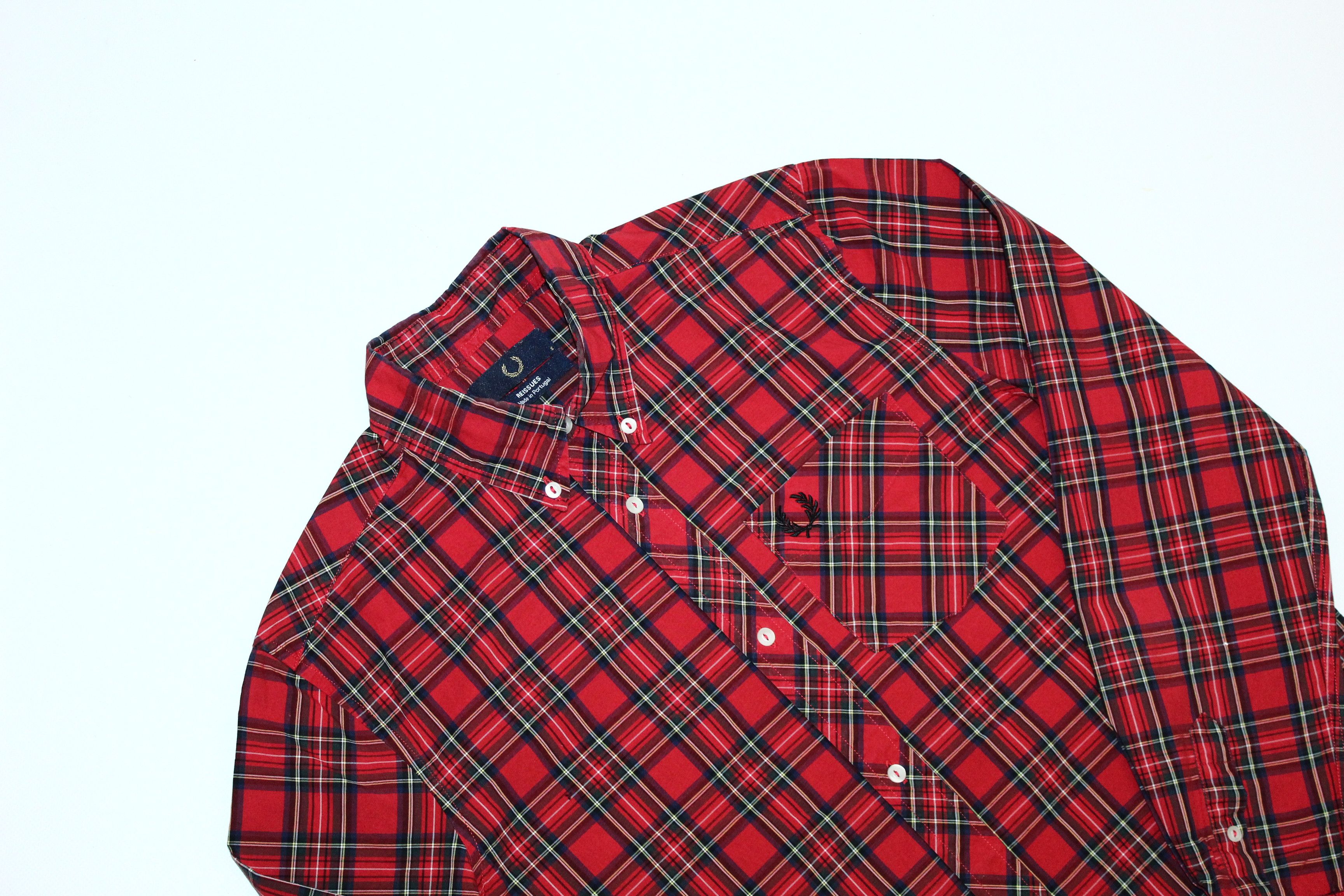Fred Perry 💥Fred Perry Reissues Logo Embroided Iconic Tartan Shirt Size US S / EU 44-46 / 1 - 6 Thumbnail