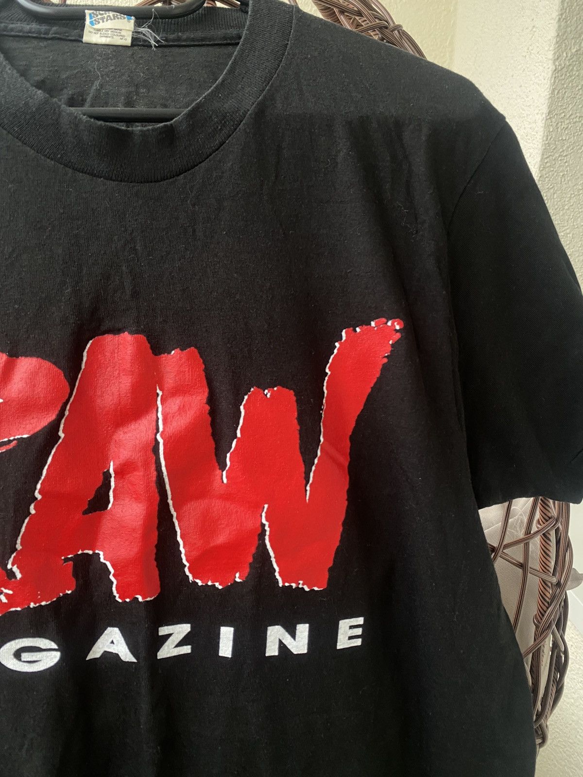 Vintage Ultra rare raw magazine wrestling vintage tee 90s Size US L / EU 52-54 / 3 - 4 Thumbnail