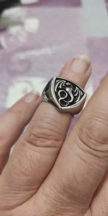 Japanese Brand Viking Fire Dragon Ring Nordic Ethnic Stainless Steel Size ONE SIZE - 1 Thumbnail