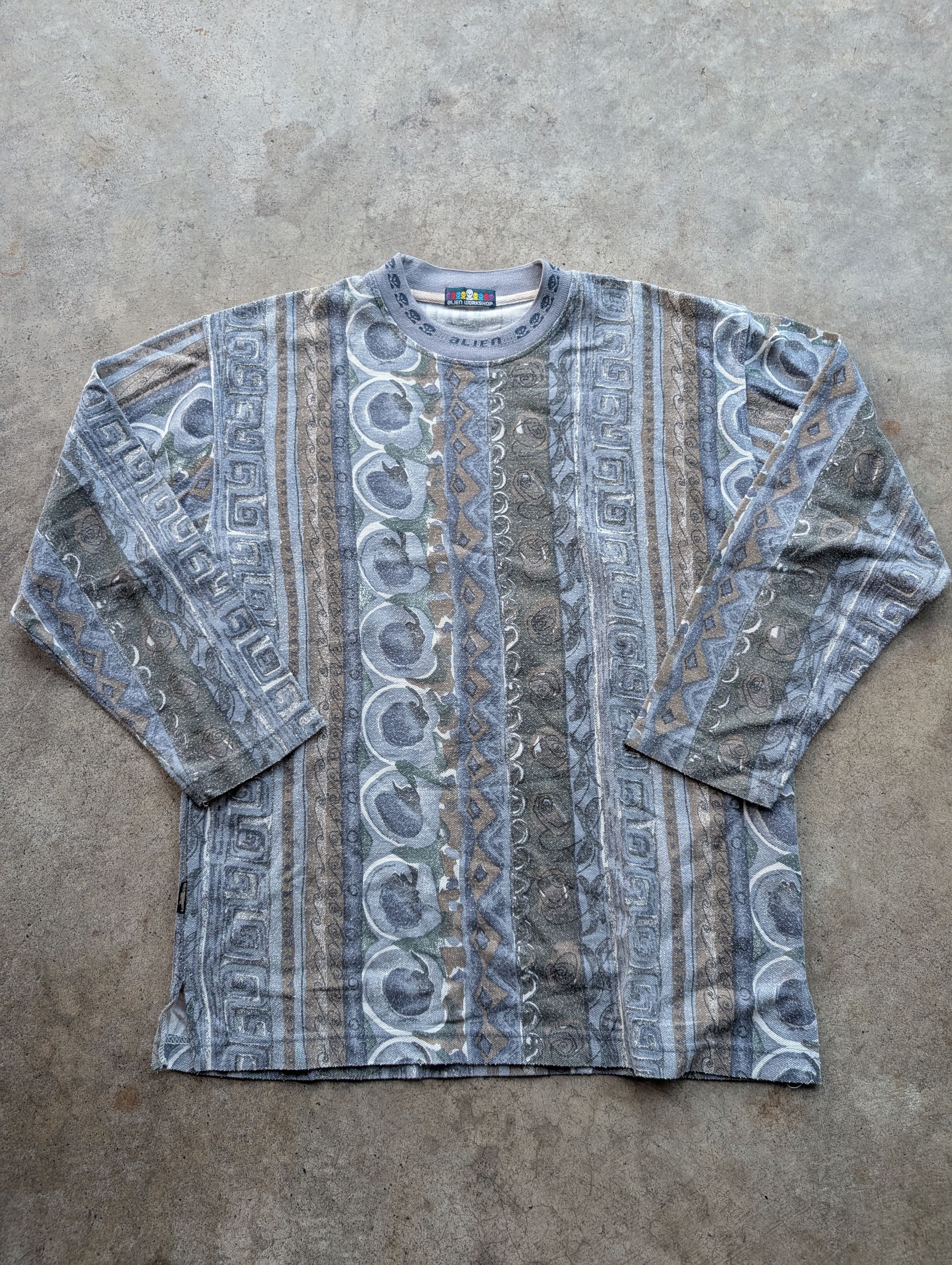 Alien Workshop Alien Workshop 90s aztec aop vintage skate long sleeve shirt Size US L / EU 52-54 / 3 - 3 Thumbnail