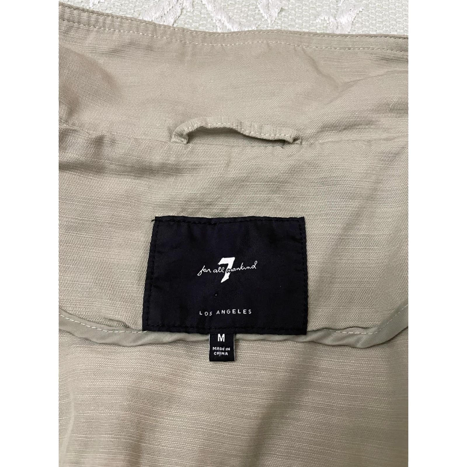 7 For All Mankind 7 For All Mankind Jacket Womens Medium Green Hooded Utility Parka Coat Pockets Size M / US 6-8 / IT 42-44 - 5 Thumbnail