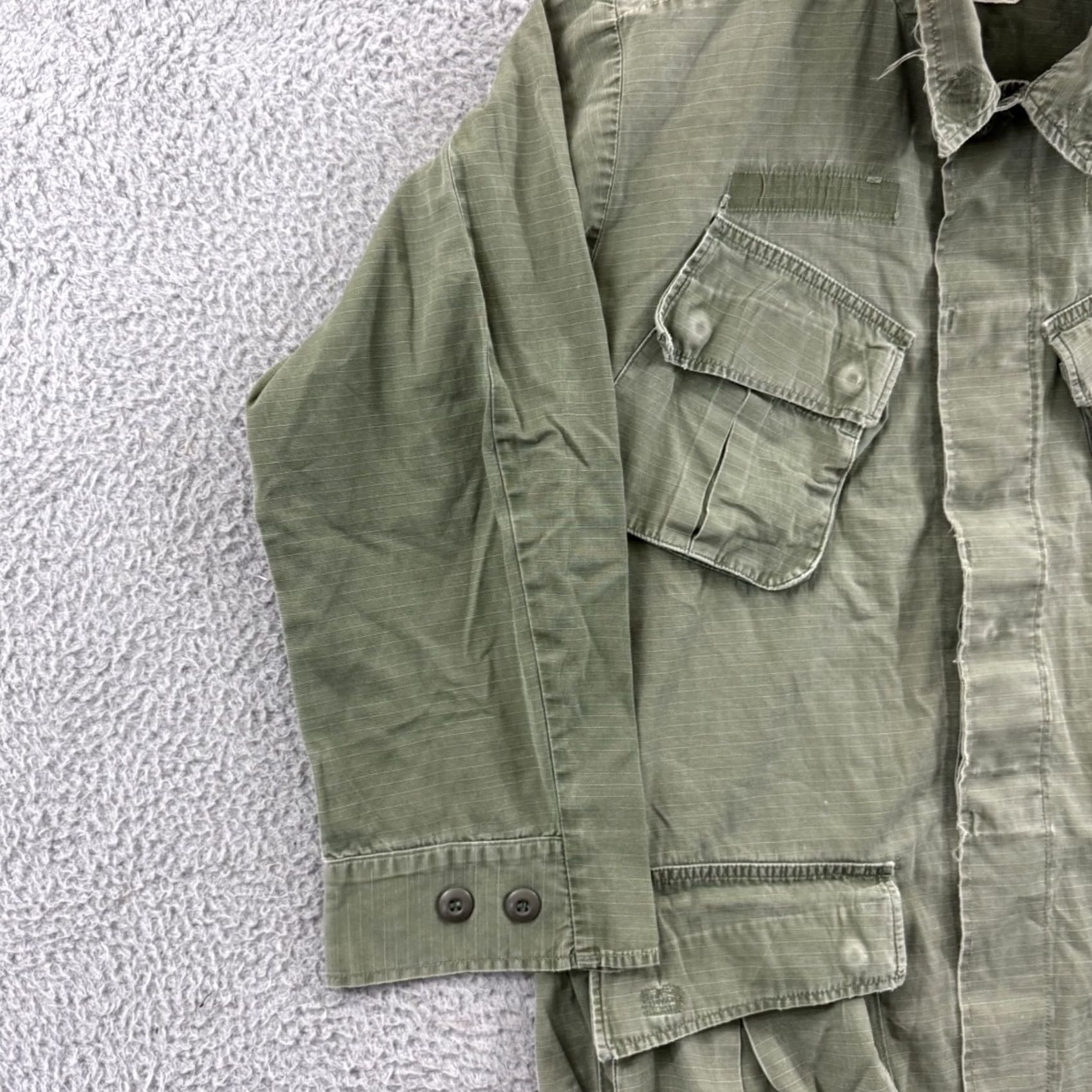 Vintage VINTAGE US Army Tropical Combat Shirt Mens Small 60s Military Vietnam War OG-107 Shirt Size US S / EU 44-46 / 1 - 4 Thumbnail