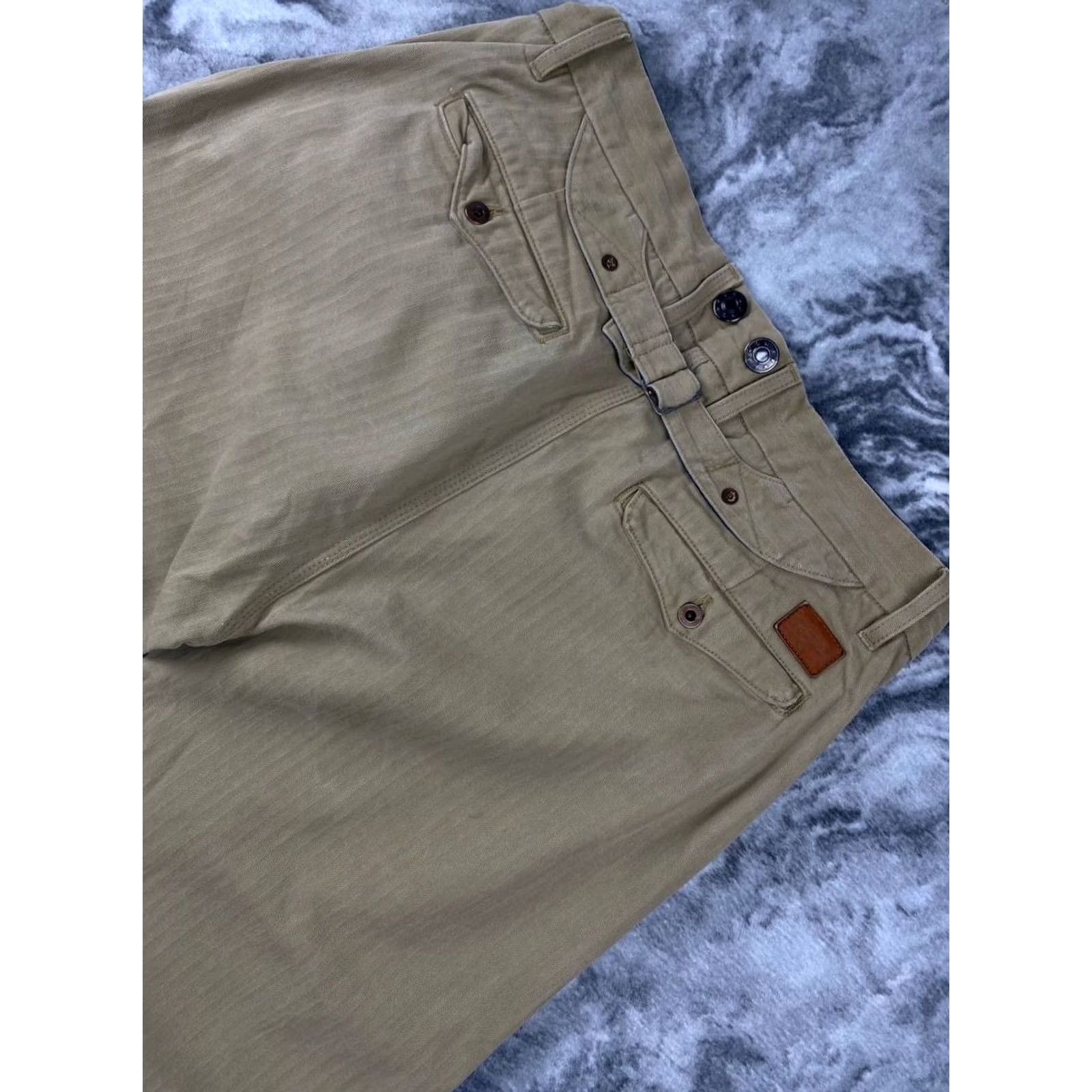 Twisted X VINTAGE Freenote Cloth Pants Men 36 Beige Cargo Straight Front Pocket Cotton Unit 36 Inseam 36 Spring Fall Mens Size US 36 / EU 52 - 2 Thumbnail