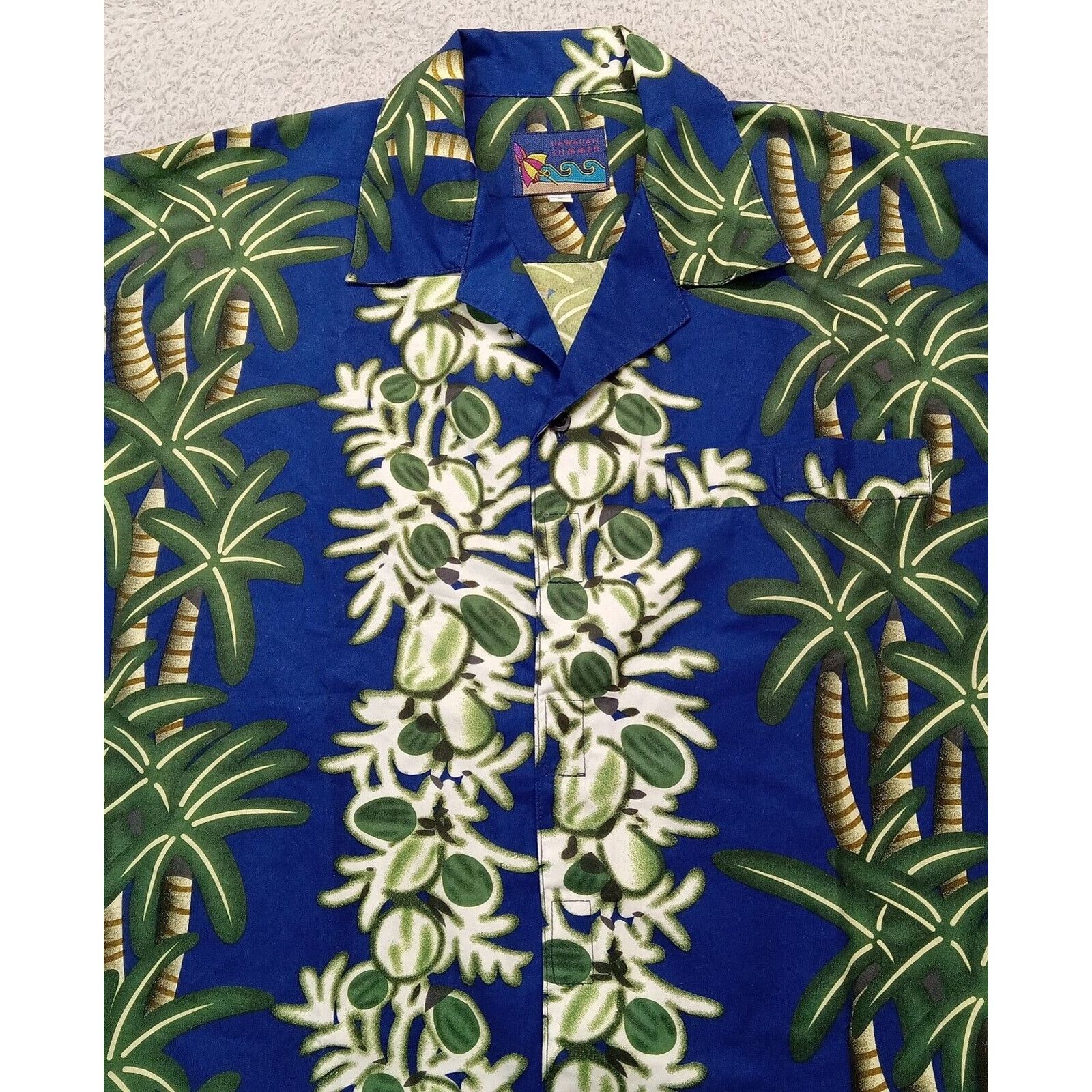 & Other Stories Hawaiian Summer Shirt S Men's Beachwear Aloha Blue Floral Size US S / EU 44-46 / 1 - 3 Thumbnail