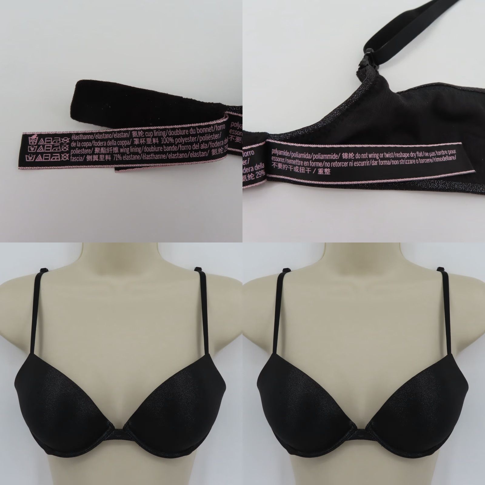 Victoria's Secret **Victorias Secret 34B Padded Underwire Push Up Bra Black** User: **Victoria's Secret 34B Padded Underwire Push Up Bra Black** Size ONE SIZE - 9 Thumbnail