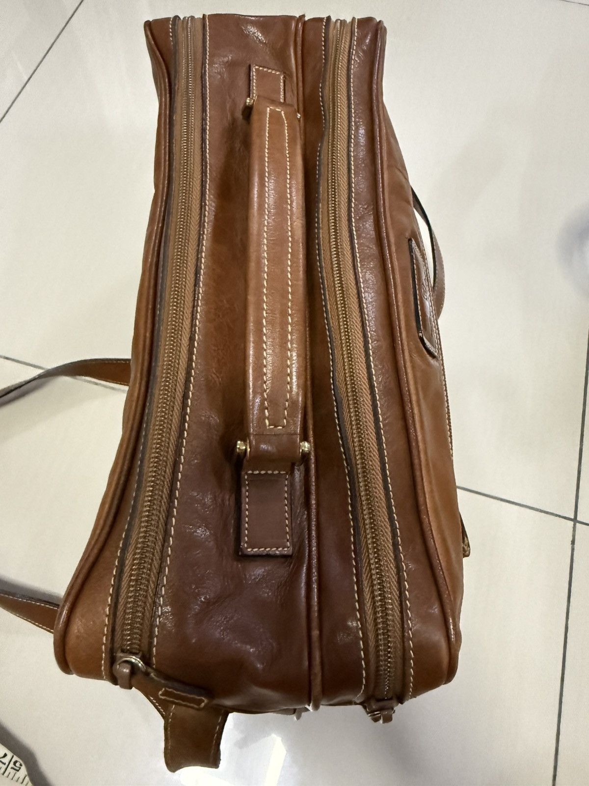 Etienne Aigner Etienne Aigner Brown Leather Sling Bag Size ONE SIZE - 6 Thumbnail