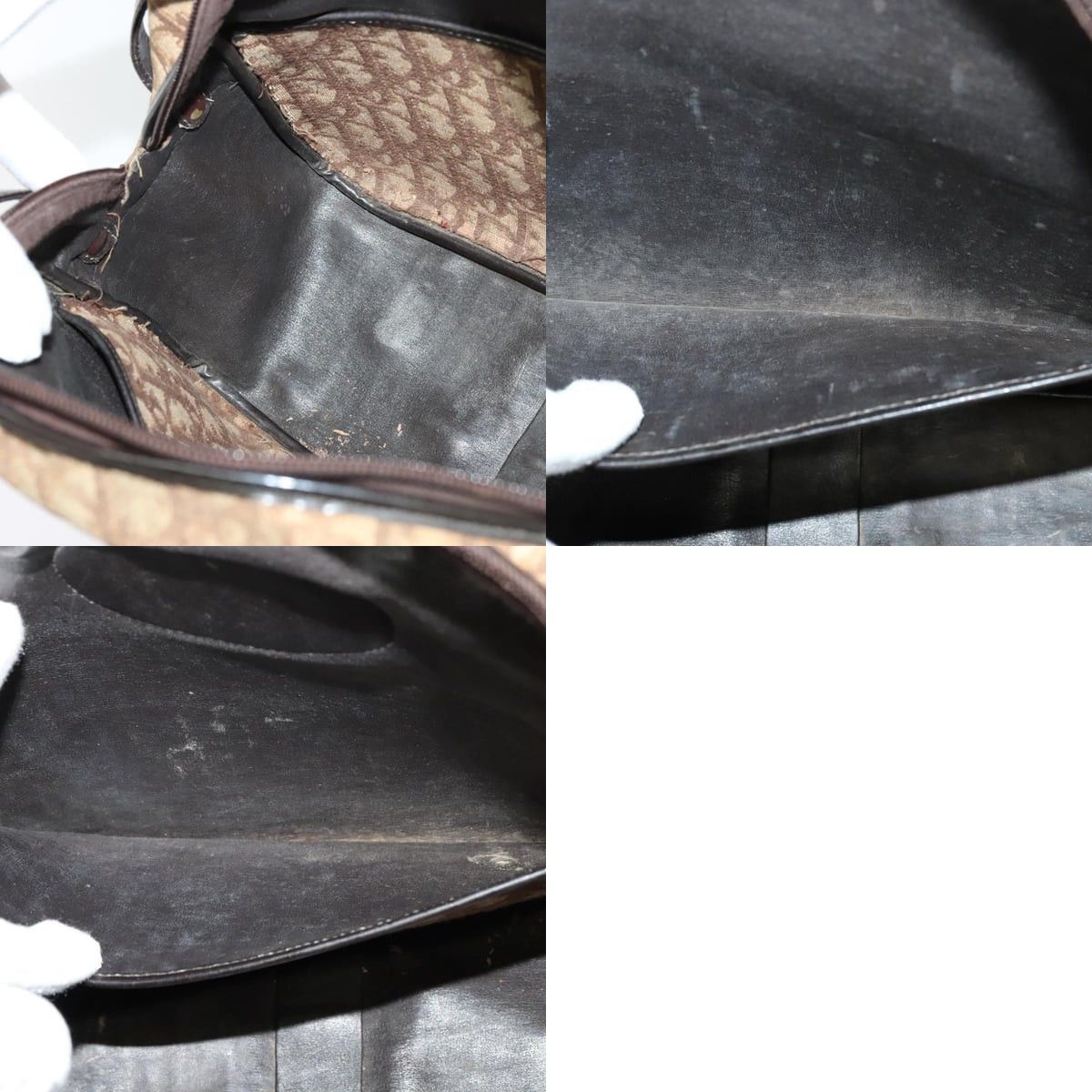 Dior DIOR Trotter Canvas Shoulder Bag Brown Size ONE SIZE - 12 Thumbnail