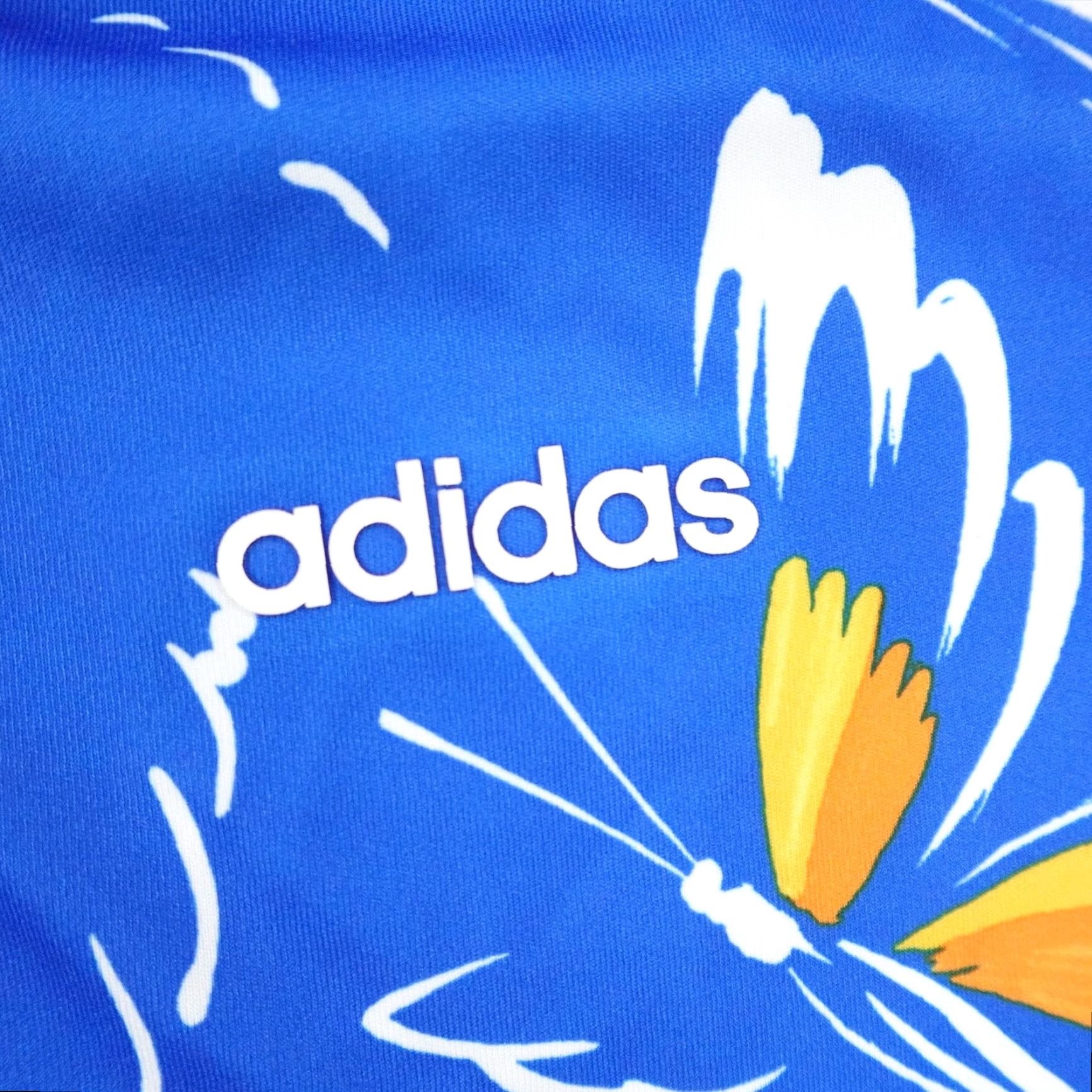 Adidas Adidas Dress Womens Medium Blue White Butterfly Print Mini Short Sleeve Crew Neck T-Shirt Dress Size 32" / US 10 / IT 46 - 4 Thumbnail