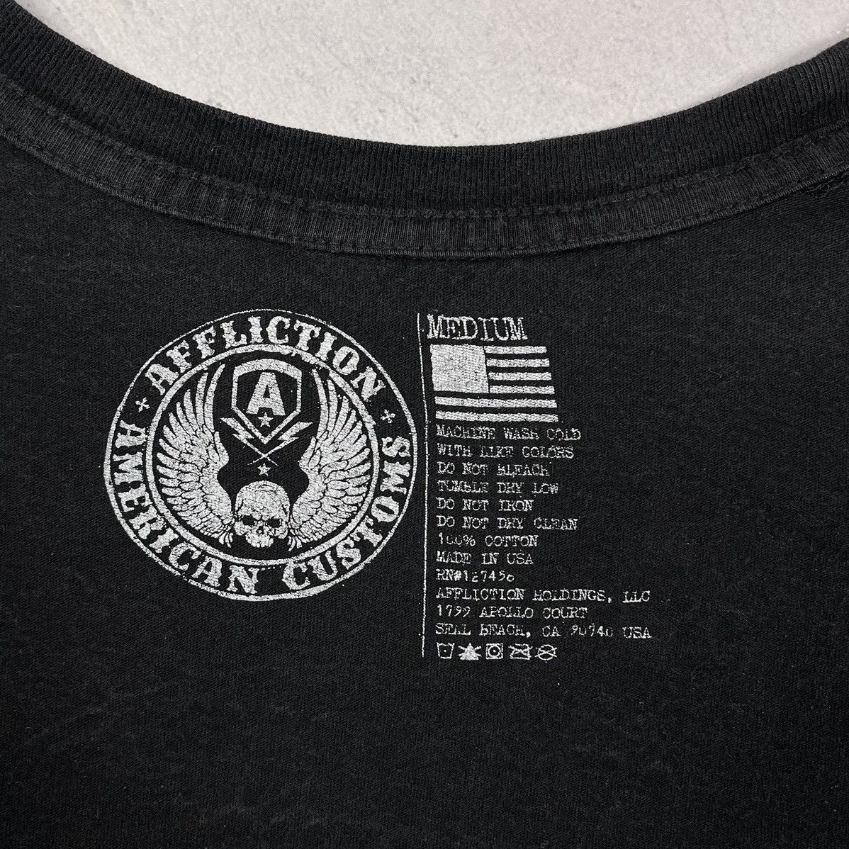 Affliction Vintage Affliction Y2K All Over Print Skulls T Shirt 00’s Size US M / EU 48-50 / 2 - 7 Thumbnail