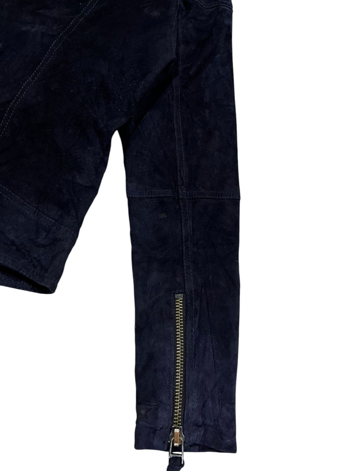 If Six Was Nine MANGO DOUBLE COLLAR IFSIXWASNINE SUEDE ZIPPER BIKER JACKET Size XS / US 0-2 / IT 36-38 - 15 Thumbnail