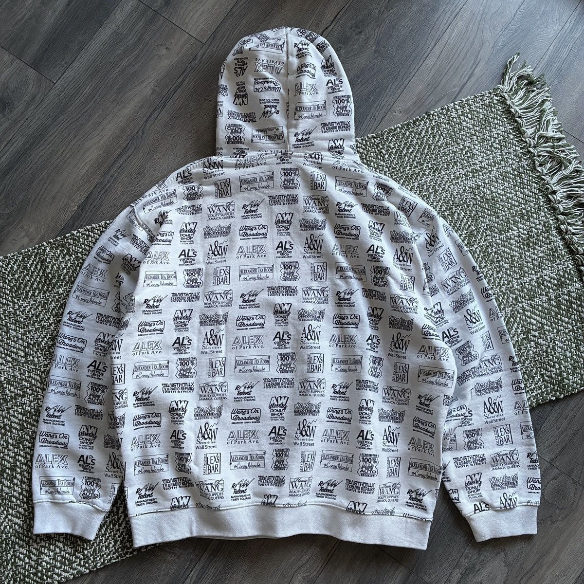Alexander Wang Alexander Wang Made in China Sticker All Over Print Hoodie Size US XL / EU 56 / 4 - 8 Thumbnail