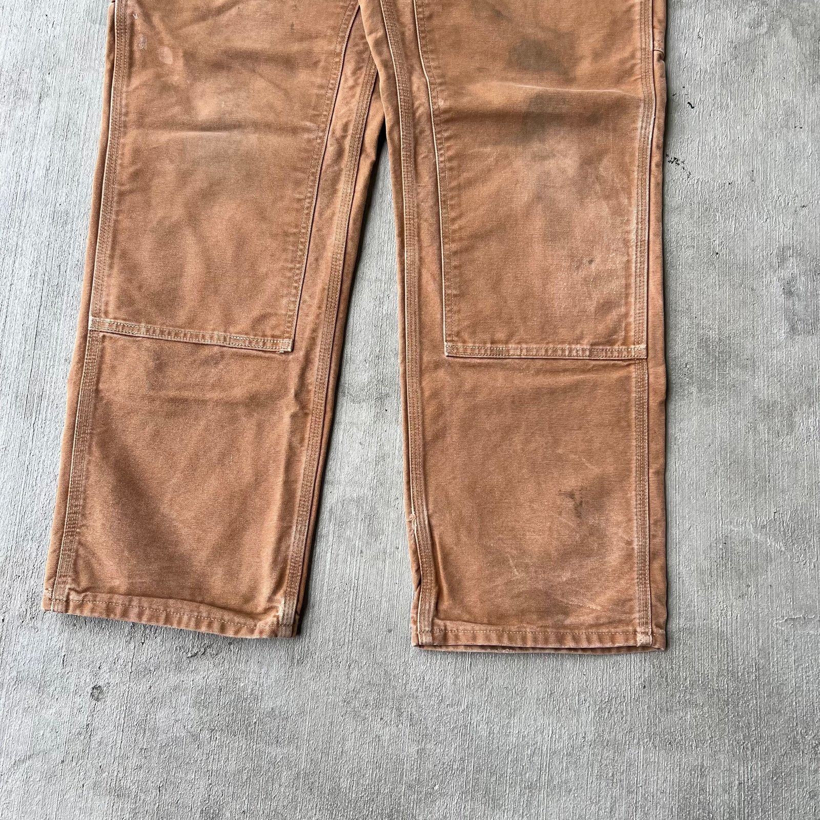 Carhartt × Vintage Carhartt brown double knee work wear carpenter pants Size US 31 - 3 Thumbnail