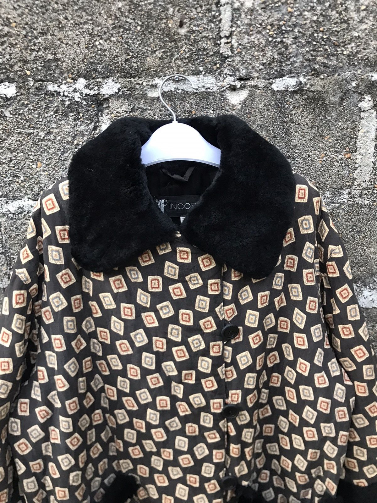 Vintage ⚡️Vintage Incopel Italian Fur Collar Button Jacket Size M / US 6-8 / IT 42-44 - 5 Thumbnail