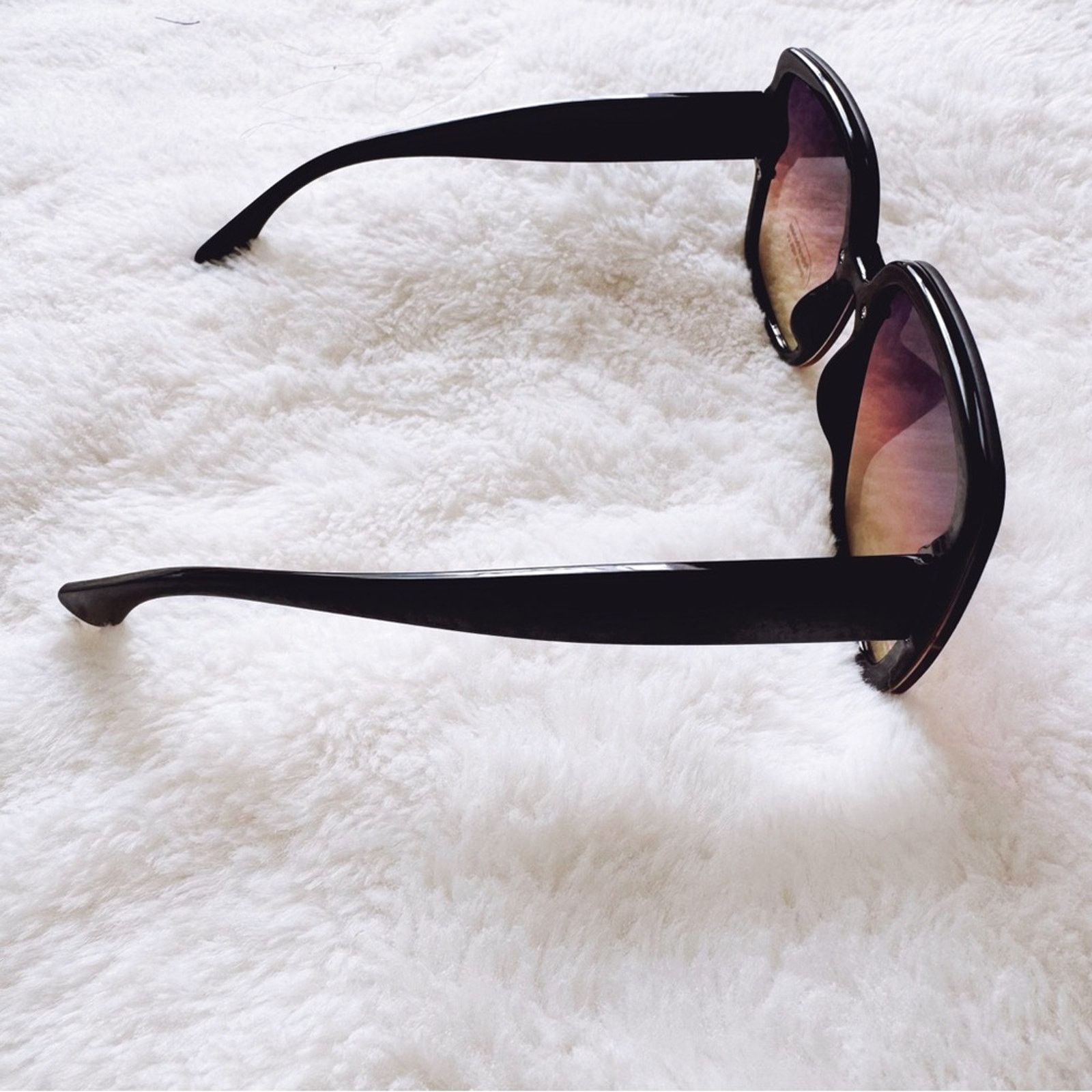 Other Abby Black & Pink Square Frame Sunglasses Size ONE SIZE - 7 Thumbnail
