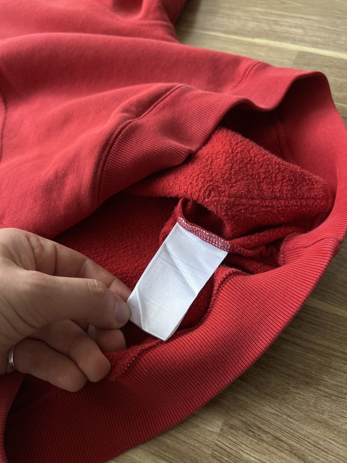 Nike Vintage Y2K Nike Men’s Red Swoosh Cotton Hoodie Size Size US M / EU 48-50 / 2 - 8 Thumbnail