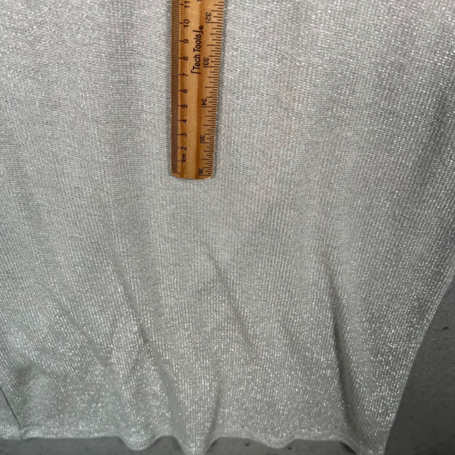 H&M H&M Divided Womens Size Small Shimmery Silver Long Sleeve Midi Dress Size S / US 4 / IT 40 - 7 Thumbnail