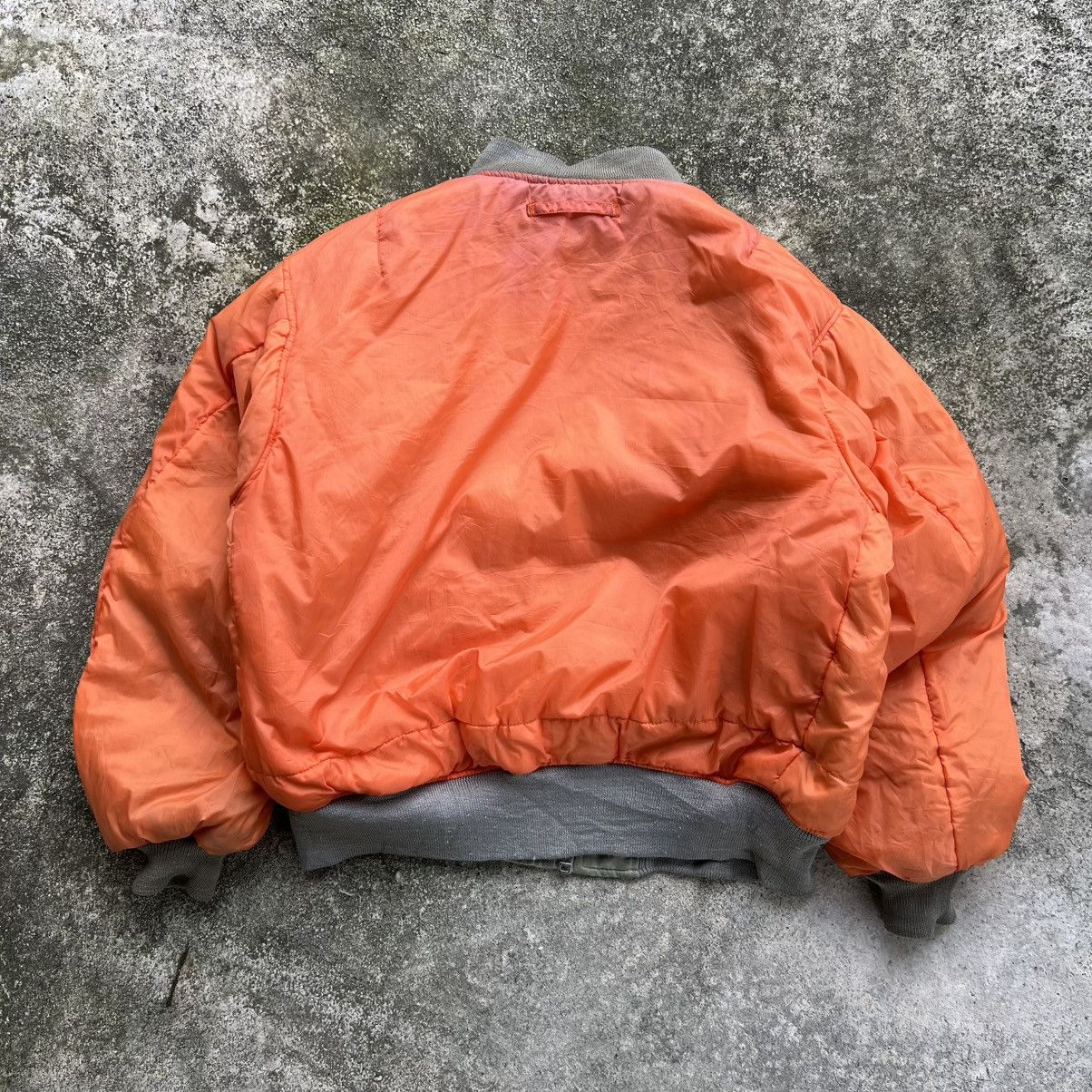 Vintage “VINTAGE” TRASHED MAN INTERMEDIATE MA-1 BOMBER JACKET Size US L / EU 52-54 / 3 - 17 Thumbnail