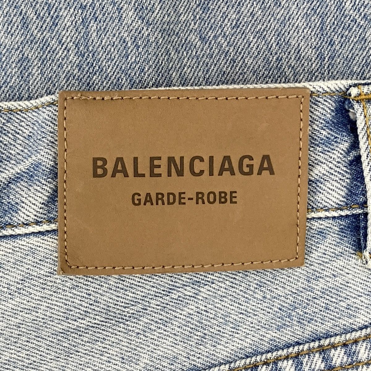 Balenciaga Balenciaga Light Blue Washed Cotton Denim Pants K26WX Size 26" / US 2 / IT 38 - 6 Thumbnail