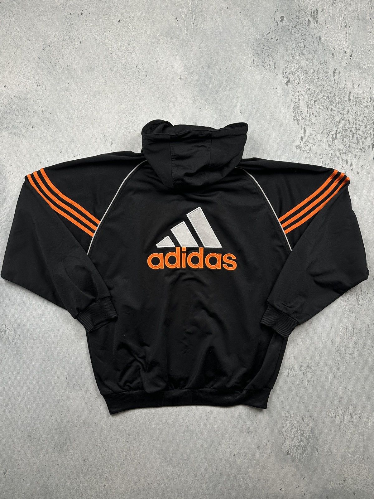 Adidas Vintage Y2K Adidas Hooded Track Jacket Stripes Oversized Fit Size US XL / EU 56 / 4 - 3 Thumbnail