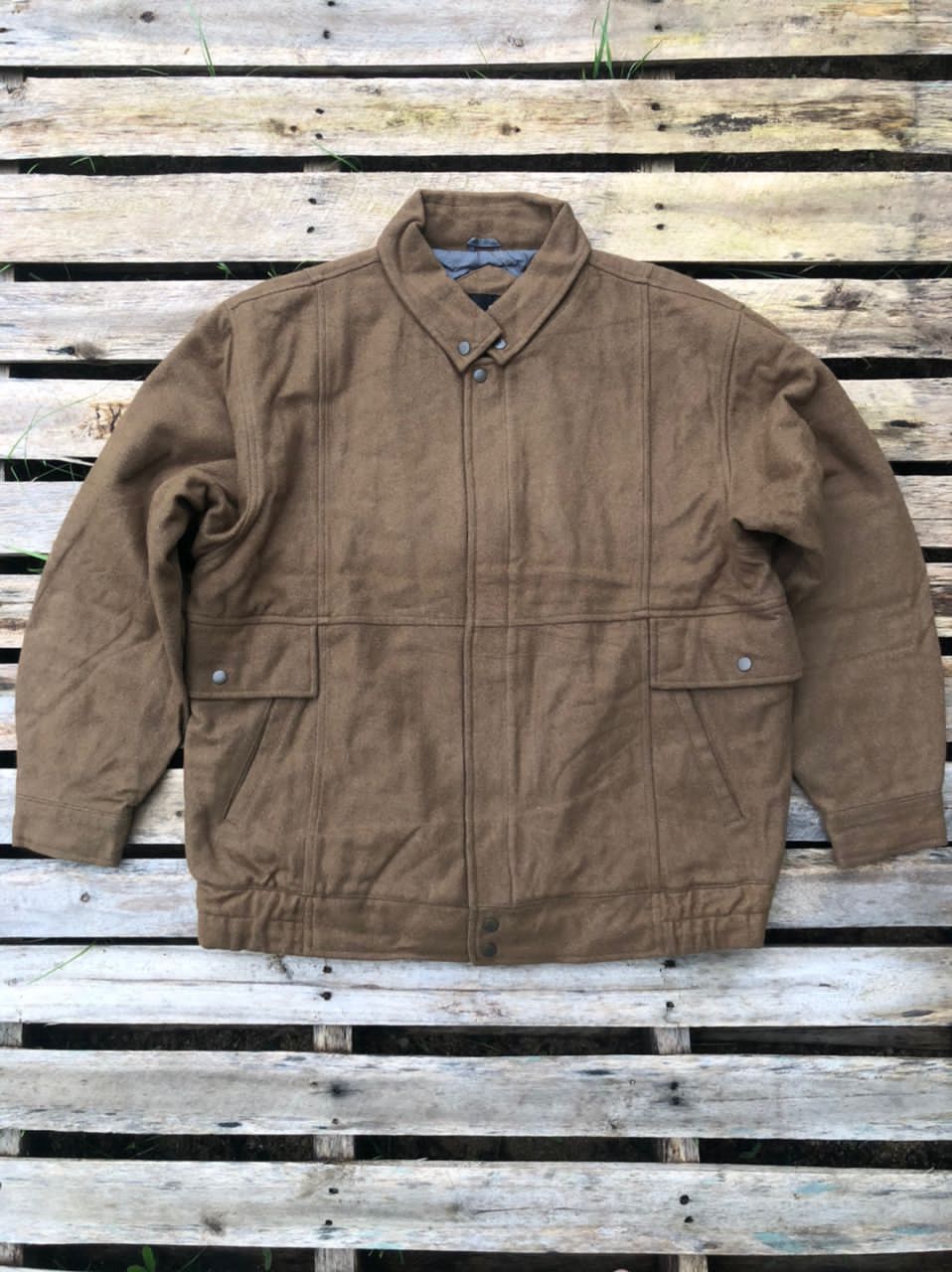 Japanese Brand × Vintage Vintage Pierre Bonie Wool Bomber Jacket Size US L / EU 52-54 / 3 - 1 Thumbnail