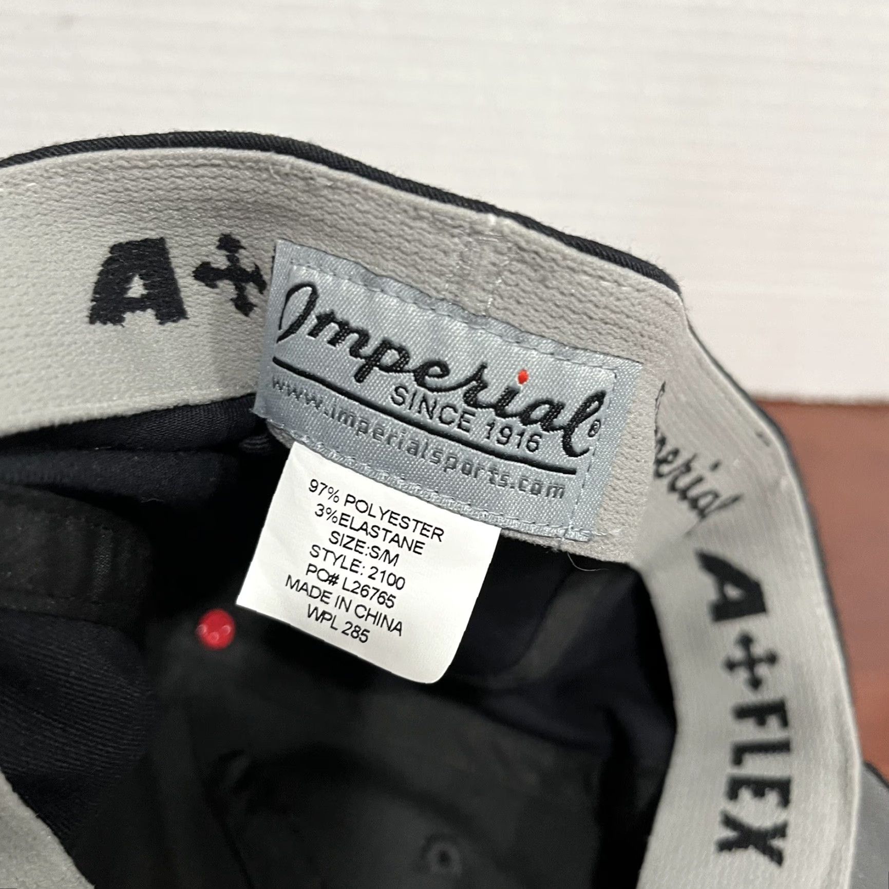Imperial Wells Fargo Championship Imperial Golf Hat Cap Stretch Fit S/M PGA Tour Black Size ONE SIZE - 7 Thumbnail