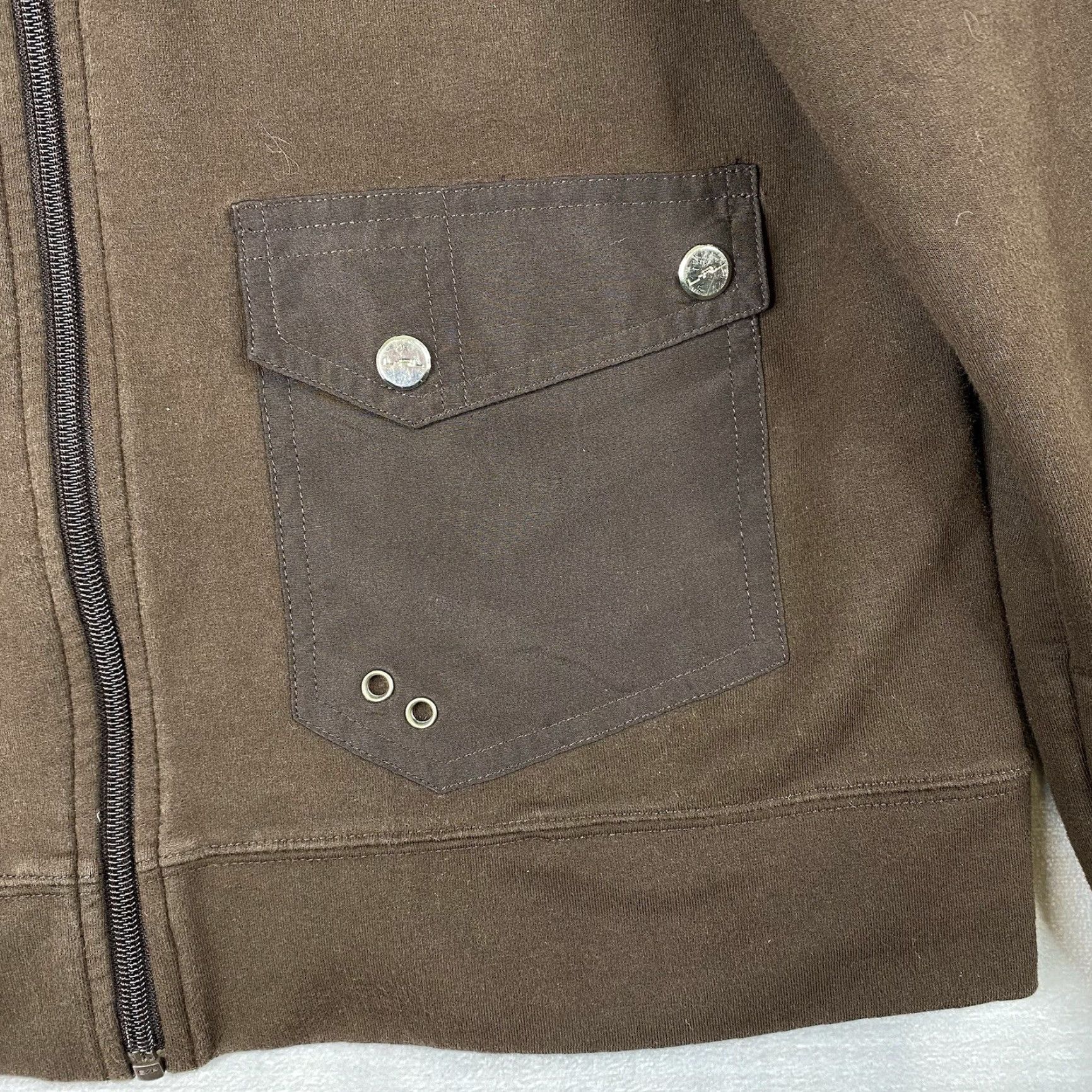 Ralph Lauren VINTAGE Ralph Lauren Sweatshirt Womens M Brown Full Zip Pockets Golf 90s Size M / US 6-8 / IT 42-44 - 2 Thumbnail