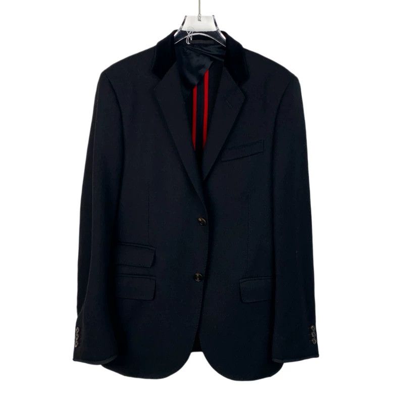 Gucci Gucci Black V-neck single-breasted wool suit 2502-Nextarrow Size 46R - 1 Thumbnail