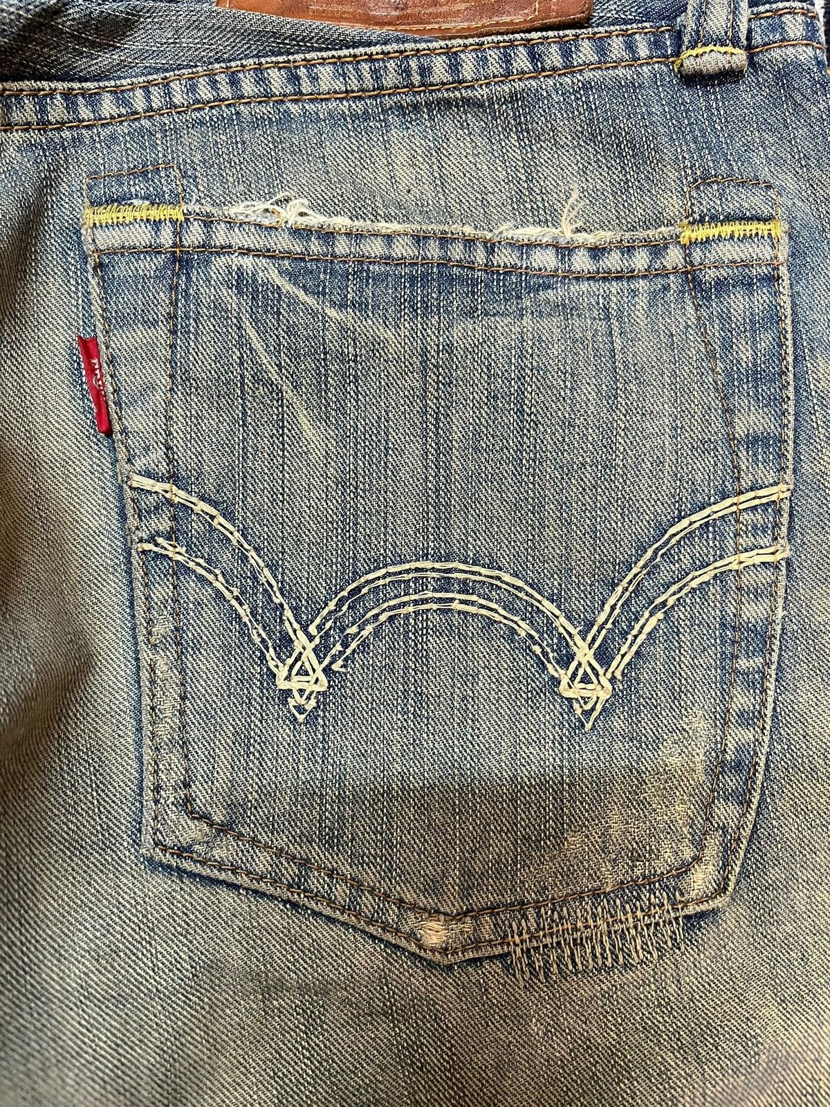 Edwin Vintage Edwin Exclusive Vintage Mudwash Patchwork Denim Size US 33 - 8 Thumbnail