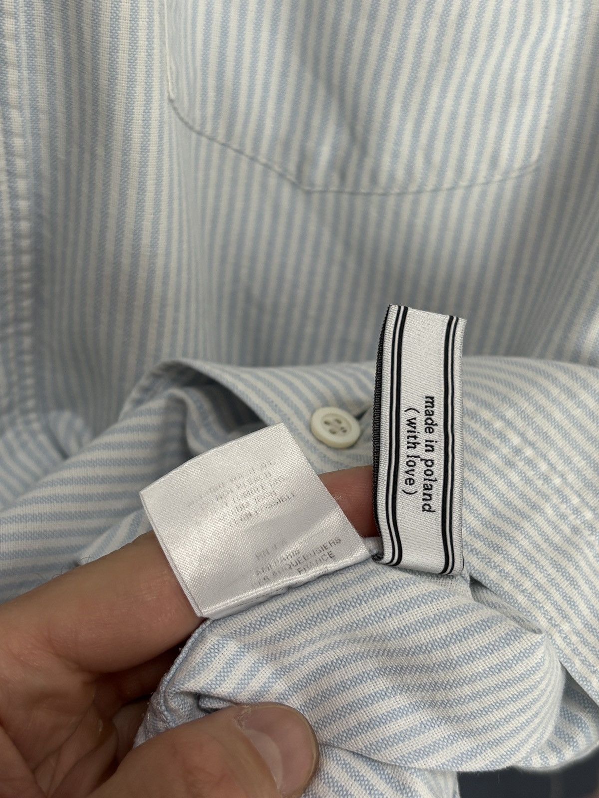 AMI AMI white-blue striped casual oxford shirt Size US S / EU 44-46 / 1 - 10 Thumbnail