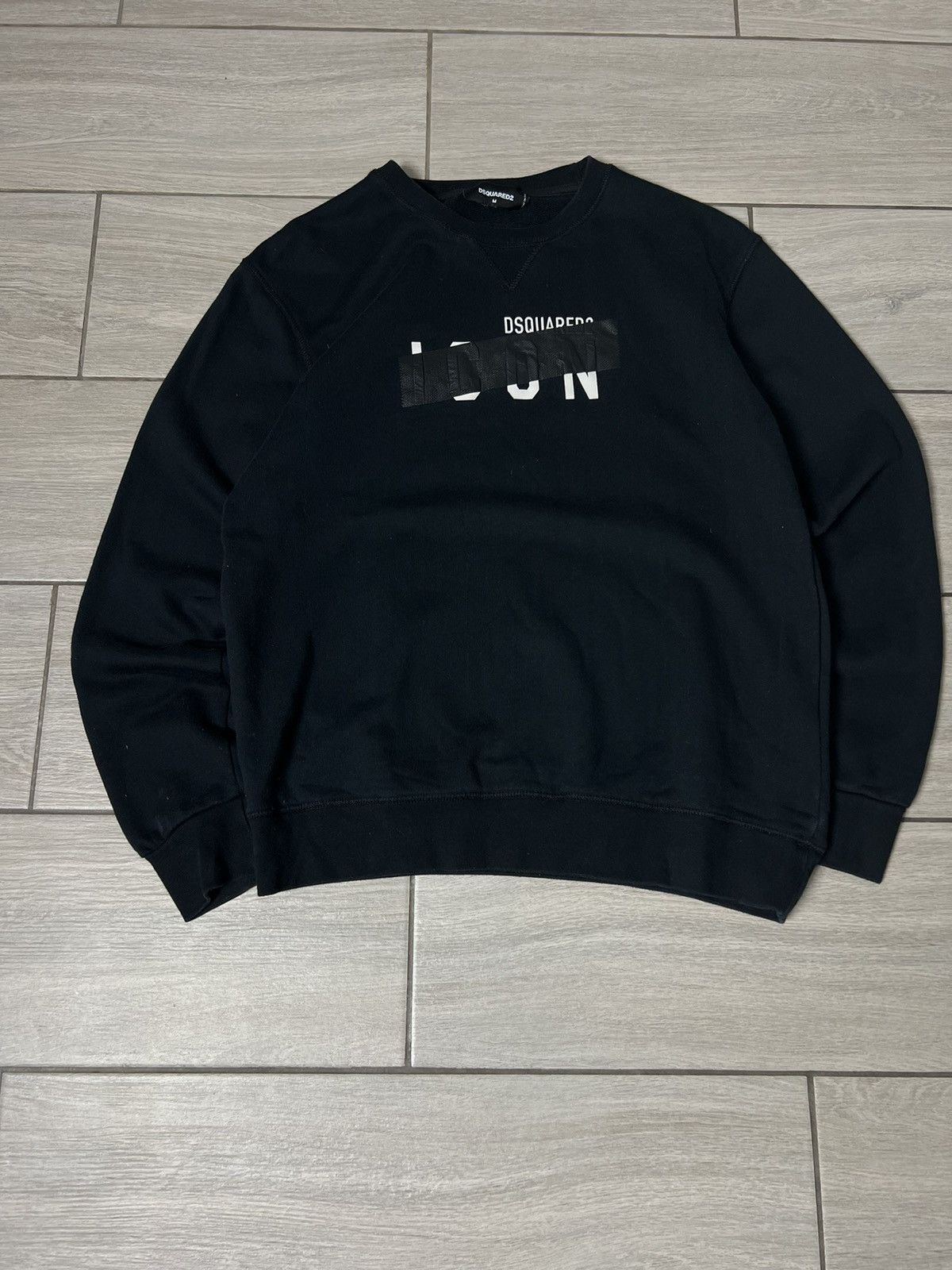 Dsquared2 Dsquared2 ICON Sweatshirt Luxury Made in Italy Black M Size Size US M / EU 48-50 / 2 - 3 Thumbnail
