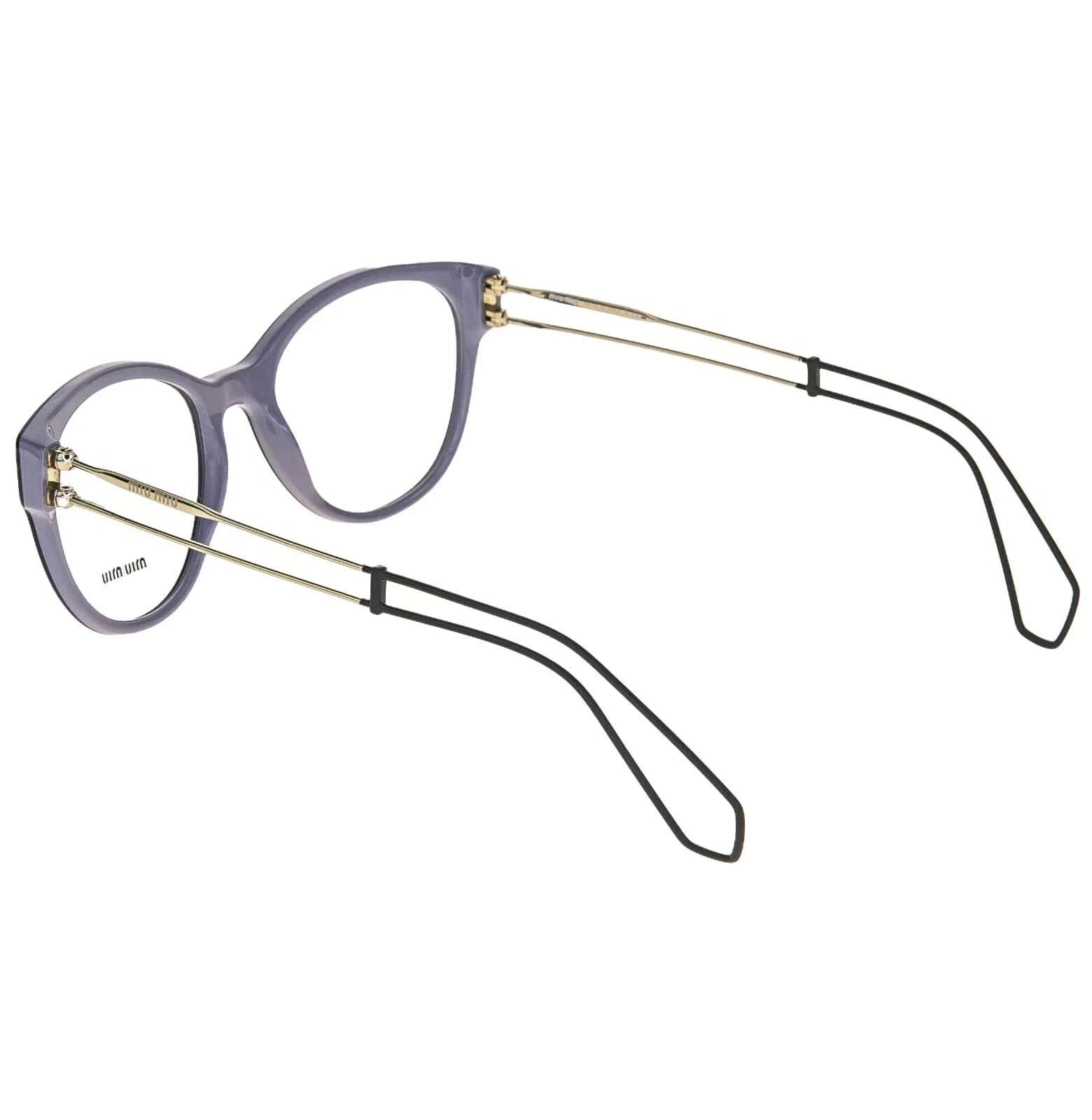 Miu Miu MIU MIU 03P MU03PV Lilac Violet Gold Optical Frame Size ONE SIZE - 5 Thumbnail