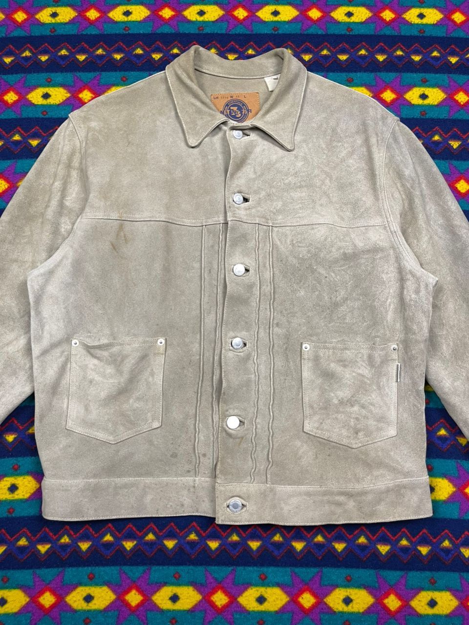 GOODENOUGH × Hiroshi Fujiwara × Japanese Brand 90s GoodEnough Hiroshi Fujiwara Cow Hide Leather Jacket Size US L / EU 52-54 / 3 - 5 Thumbnail