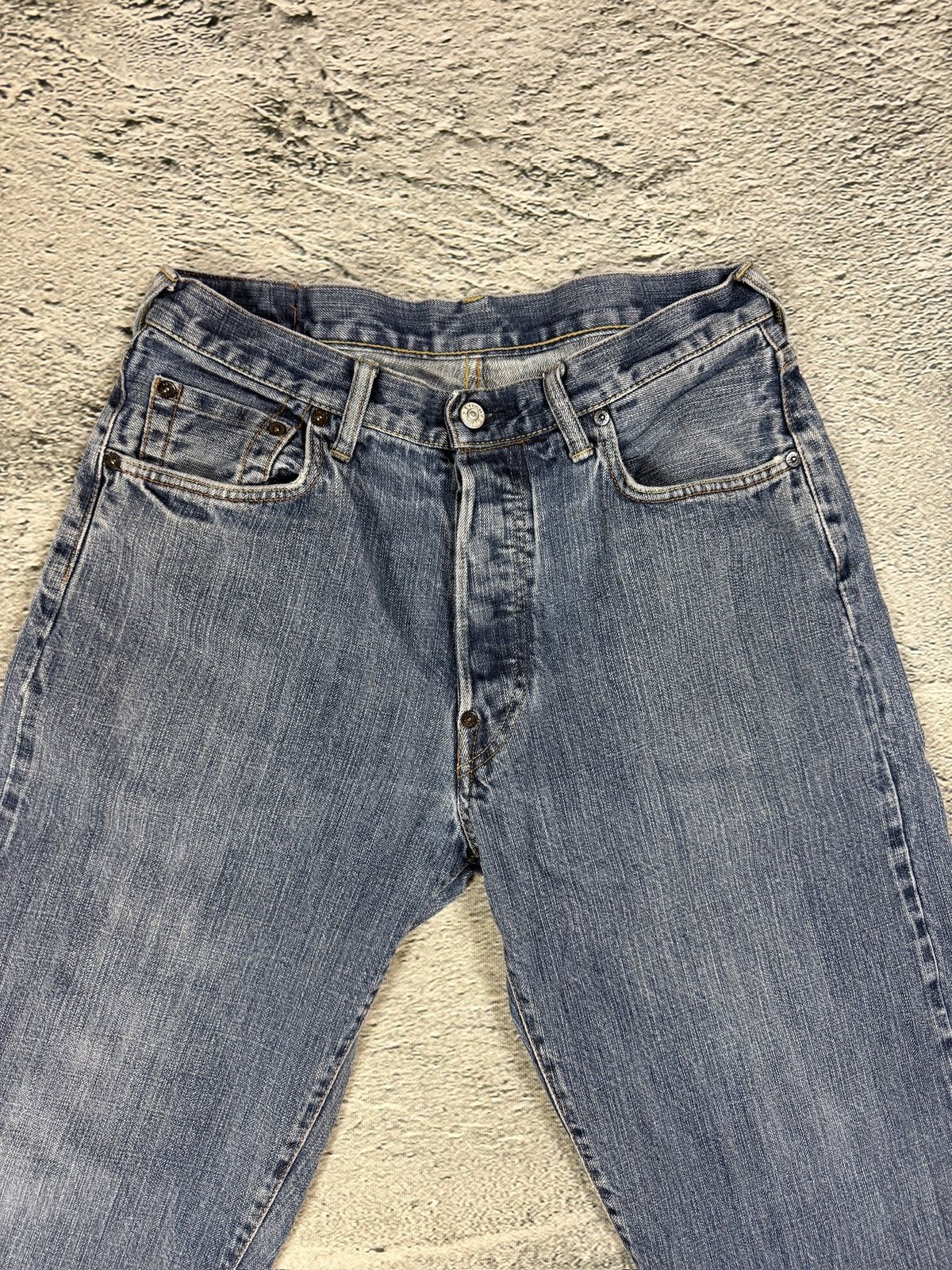 Evisu Evisu jeans daicock gold big logo embroidery selvedge denim Size US 33 - 7 Thumbnail