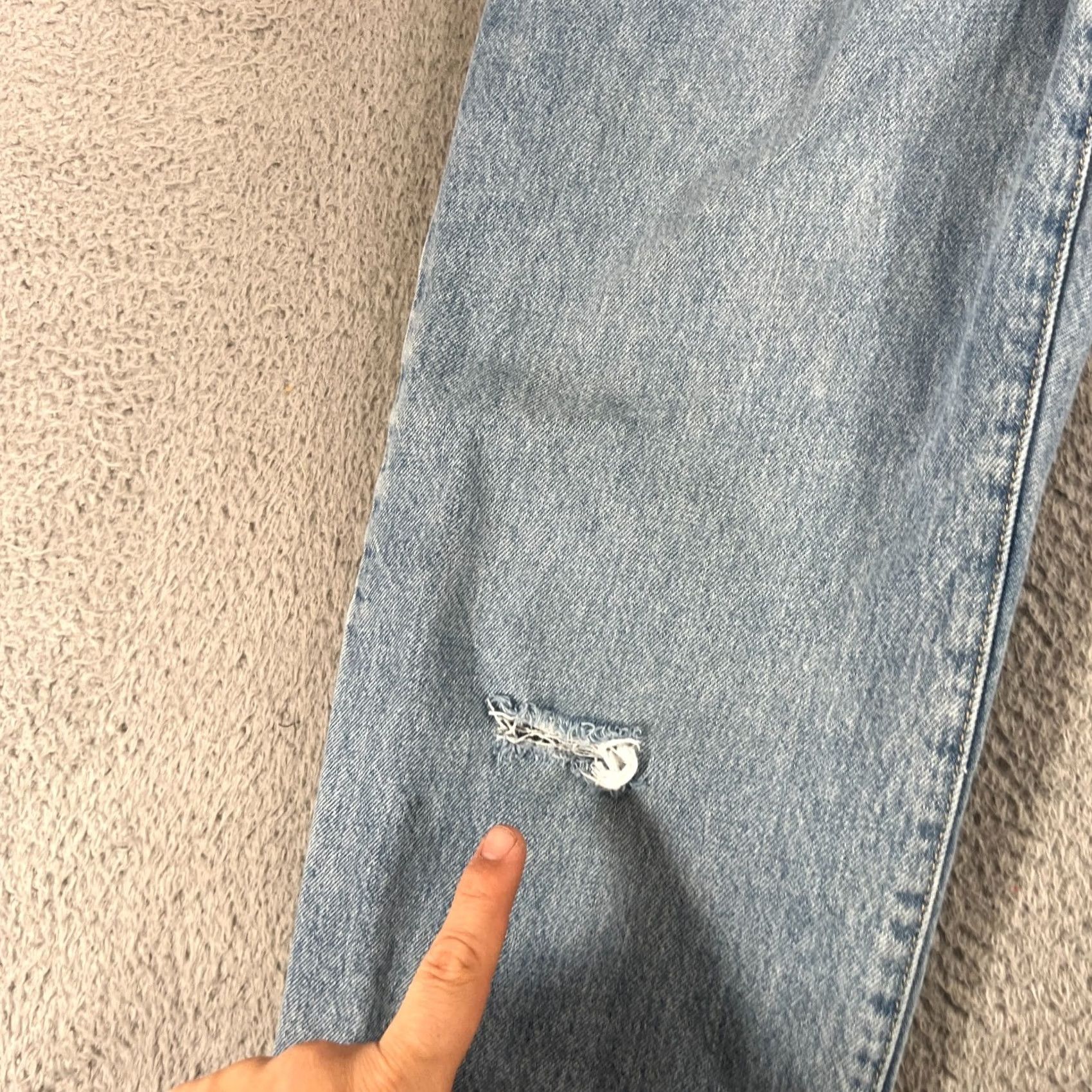 Levi's Levis 94 Baggy Jeans 28 Light Wash 90s Y2K Streetwear Womens Size 28" / US 6 / IT 42 - 3 Thumbnail