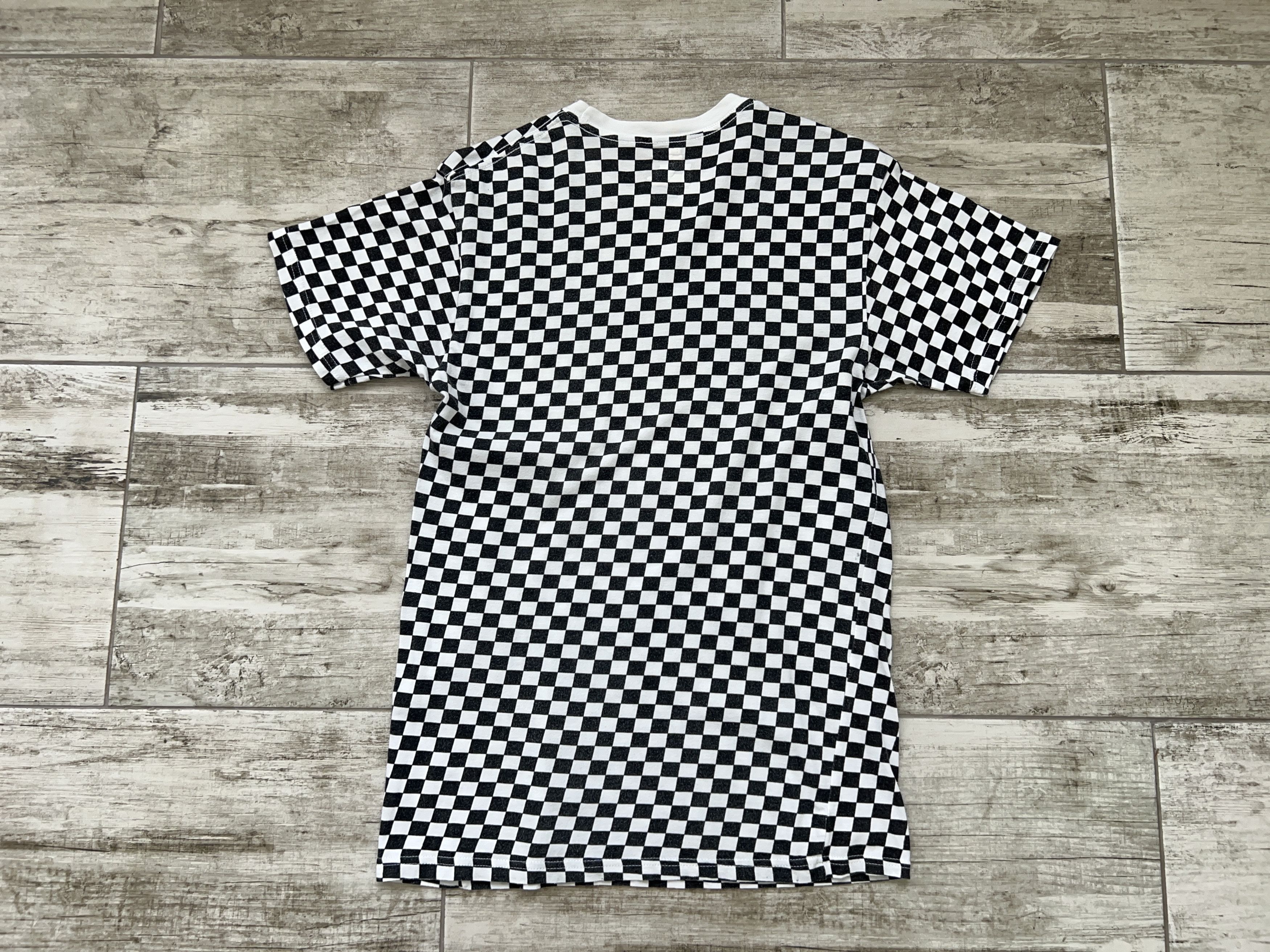 Supreme Mens Hanes White Black Check Cotton T Shirt Tee Size S Size US S / EU 44-46 / 1 - 7 Thumbnail