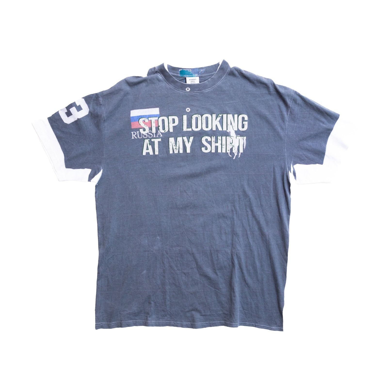 Vetements Vetements FW18 Tromp L’oeil Double Sided Russia Tee Size US L / EU 52-54 / 3 - 1 Thumbnail