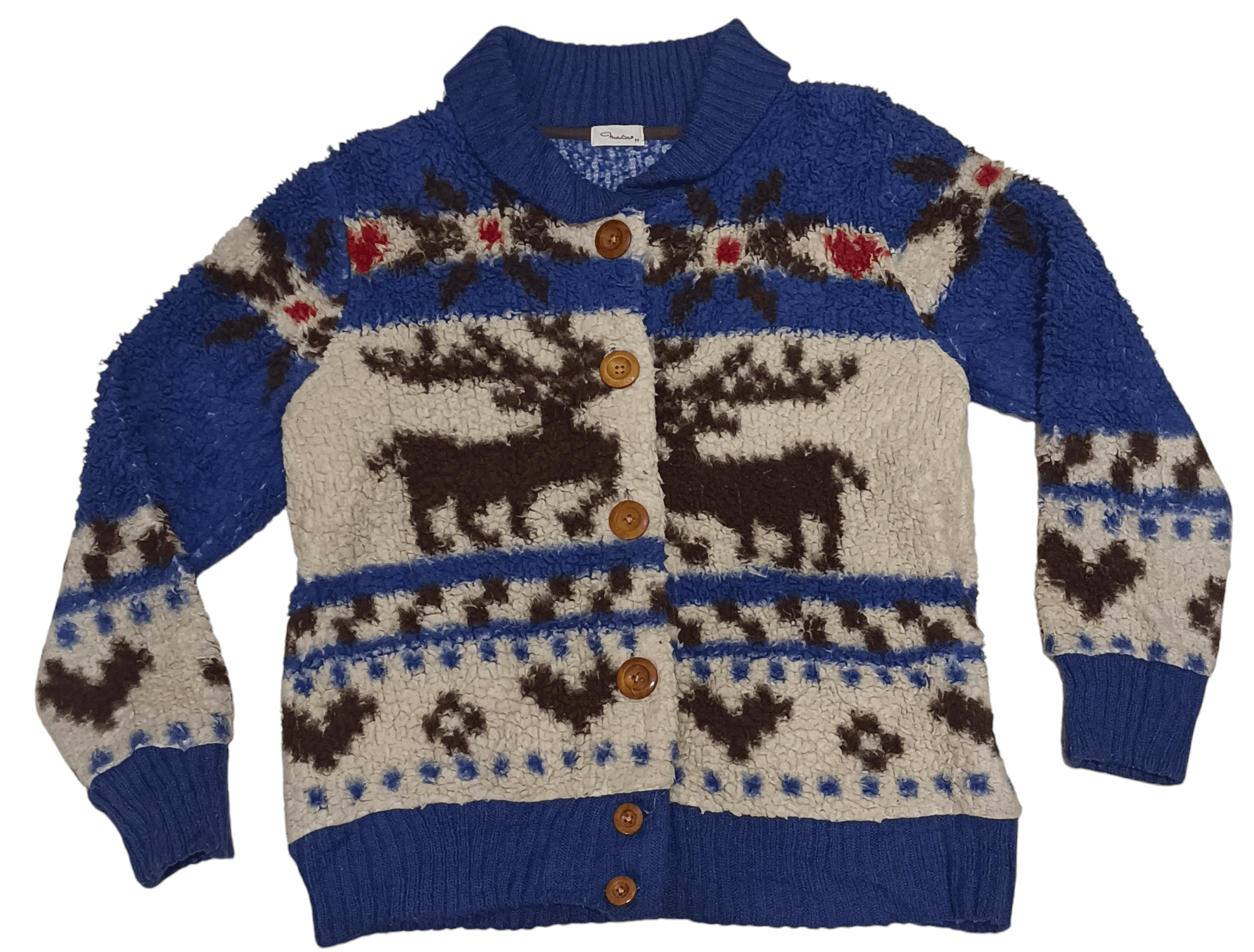 Japanese Brand Vintage 1990s Cardigan Cristmas Theme Size M / US 6-8 / IT 42-44 - 4 Thumbnail