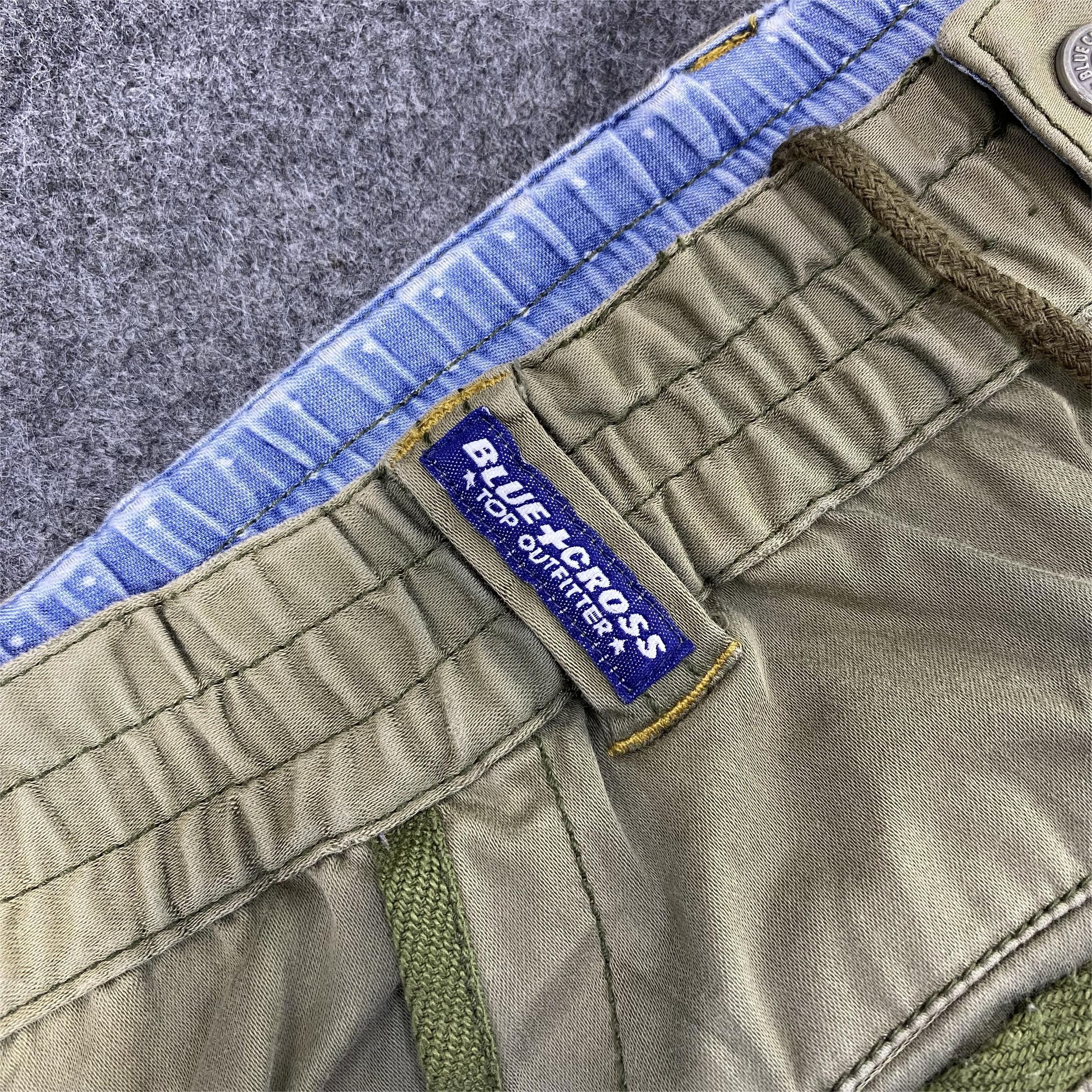 Japanese Brand × Vintage BLUE CROSS FADED GREEN CARGO PANTS -C026 Size US 32 / EU 48 - 9 Thumbnail