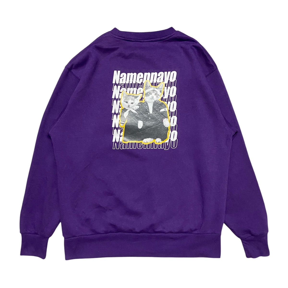 Japanese Brand Namennayo Cats Pullover Sweatshirt Size US L / EU 52-54 / 3 - 1 Thumbnail