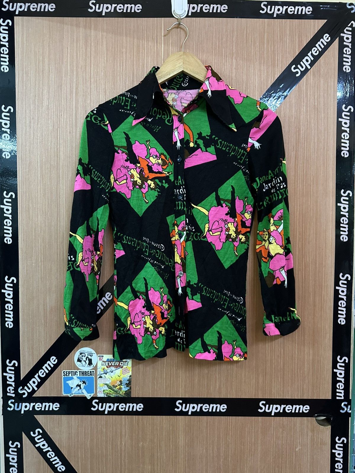 Jean Paul Gaultier Vintage 90's Redoute des etudiants France Art Shirts Size XS / US 0-2 / IT 36-38 - 1 Thumbnail