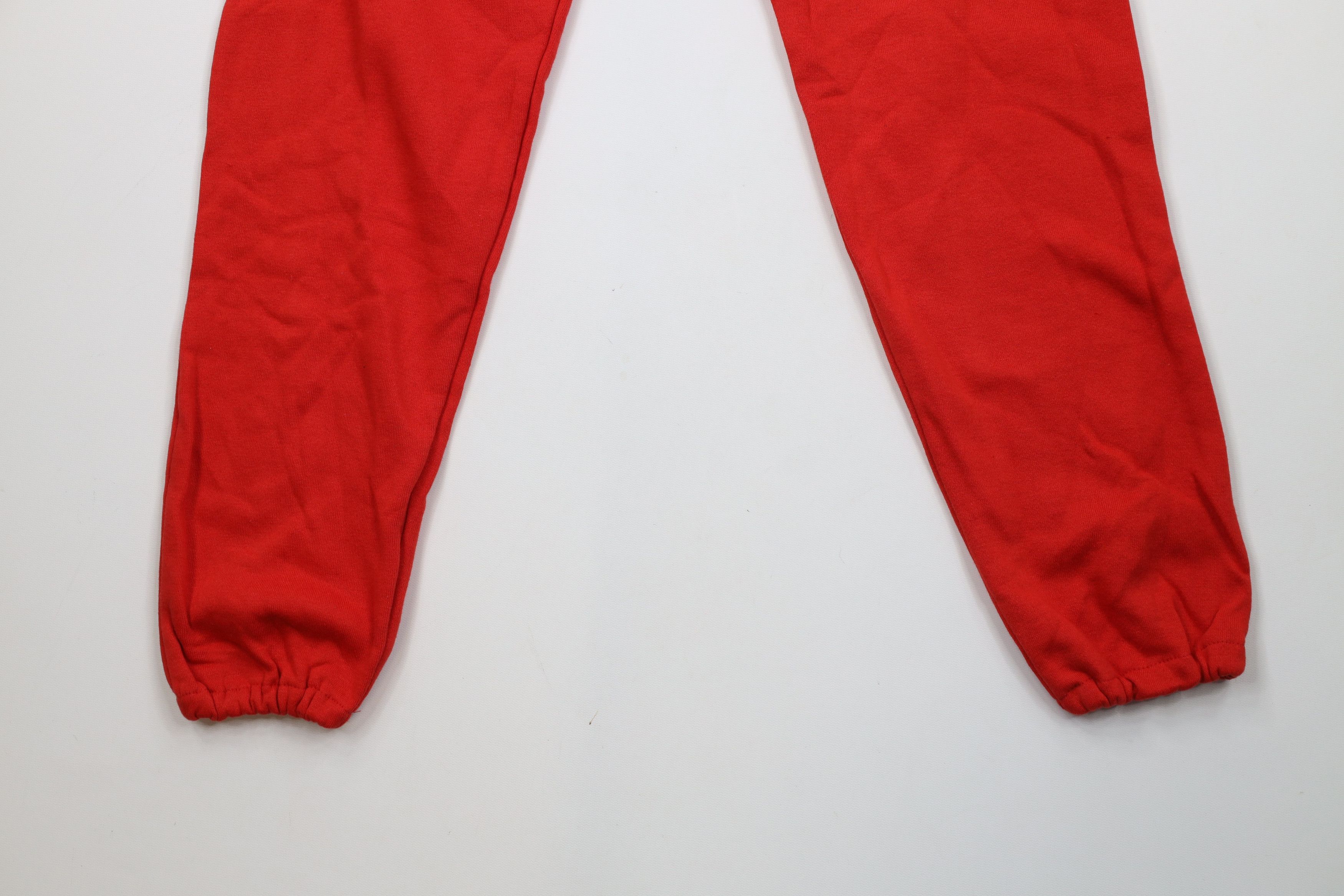Vintage Deadstock Vintage 90s Streetwear Sweatpants Joggers Red USA Size US 34 / EU 50 - 4 Thumbnail
