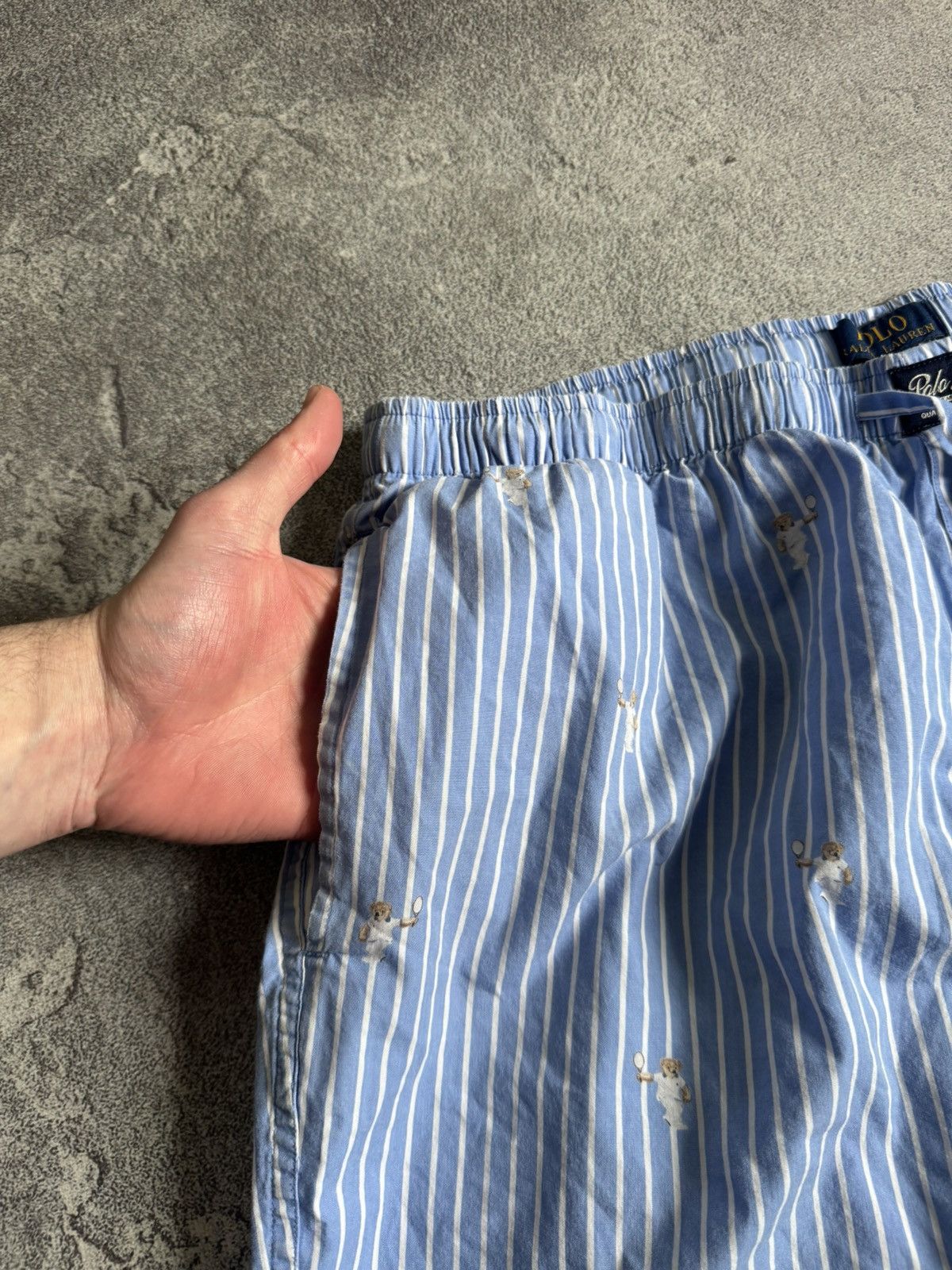 Polo Ralph Lauren Polo Ralph Lauren striped monogram sweat pants trousers 👖 Size US 34 / EU 50 - 3 Thumbnail