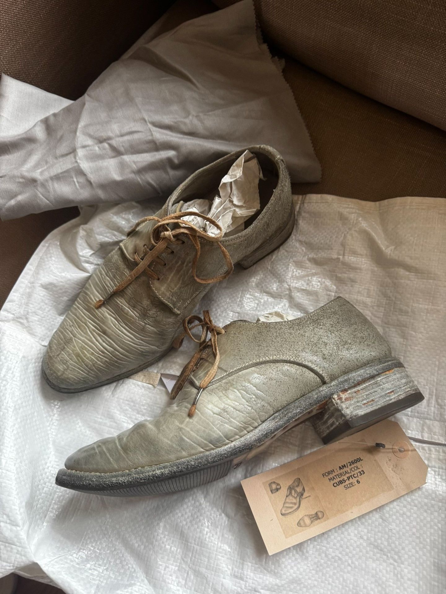 Carol Christian Poell Object Dyed Lined Derbys - AM/2600L CORS-PTC