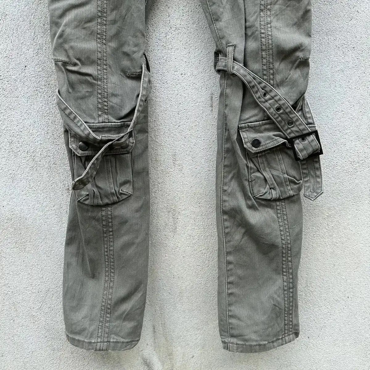 Vintage SEMATIC DESIGN 🔥BONDAGE PUNK FLARE/BOOTCUT RARE MULTI CARGO Size US 32 / EU 48 - 7 Thumbnail